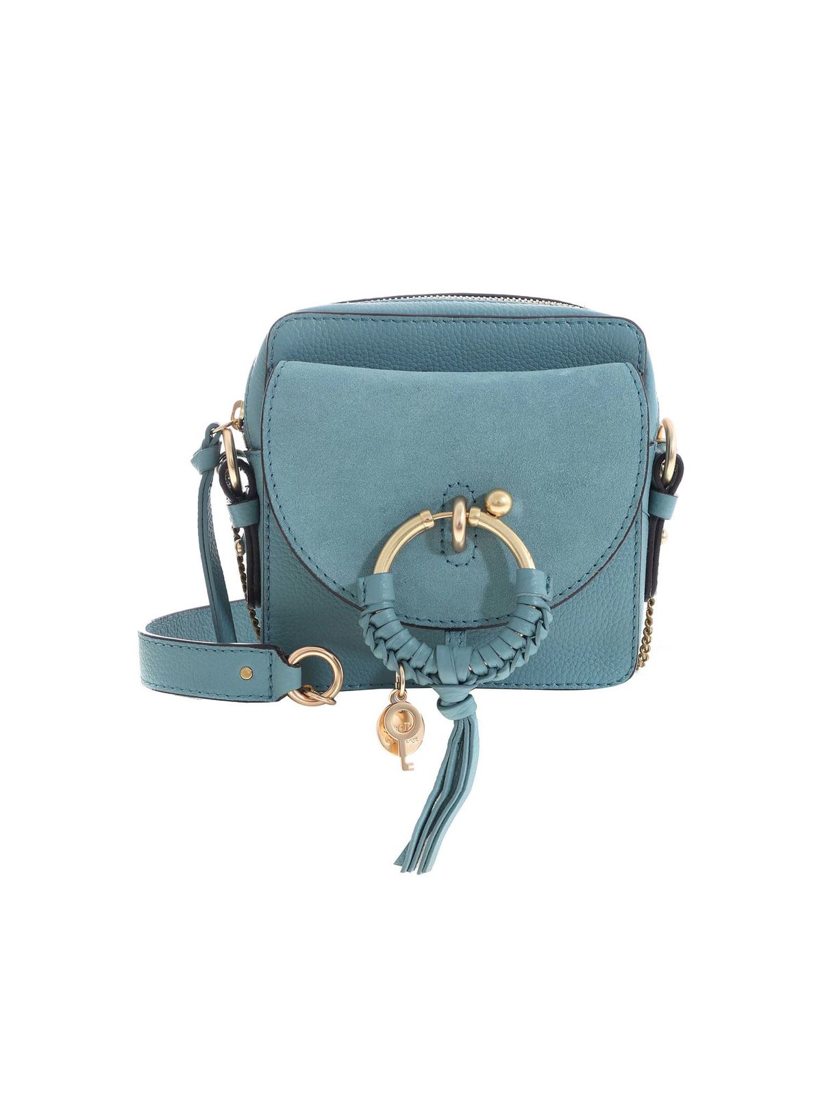 Cross body bags See by Chloé - Joan camera bag in Mineral Blue 