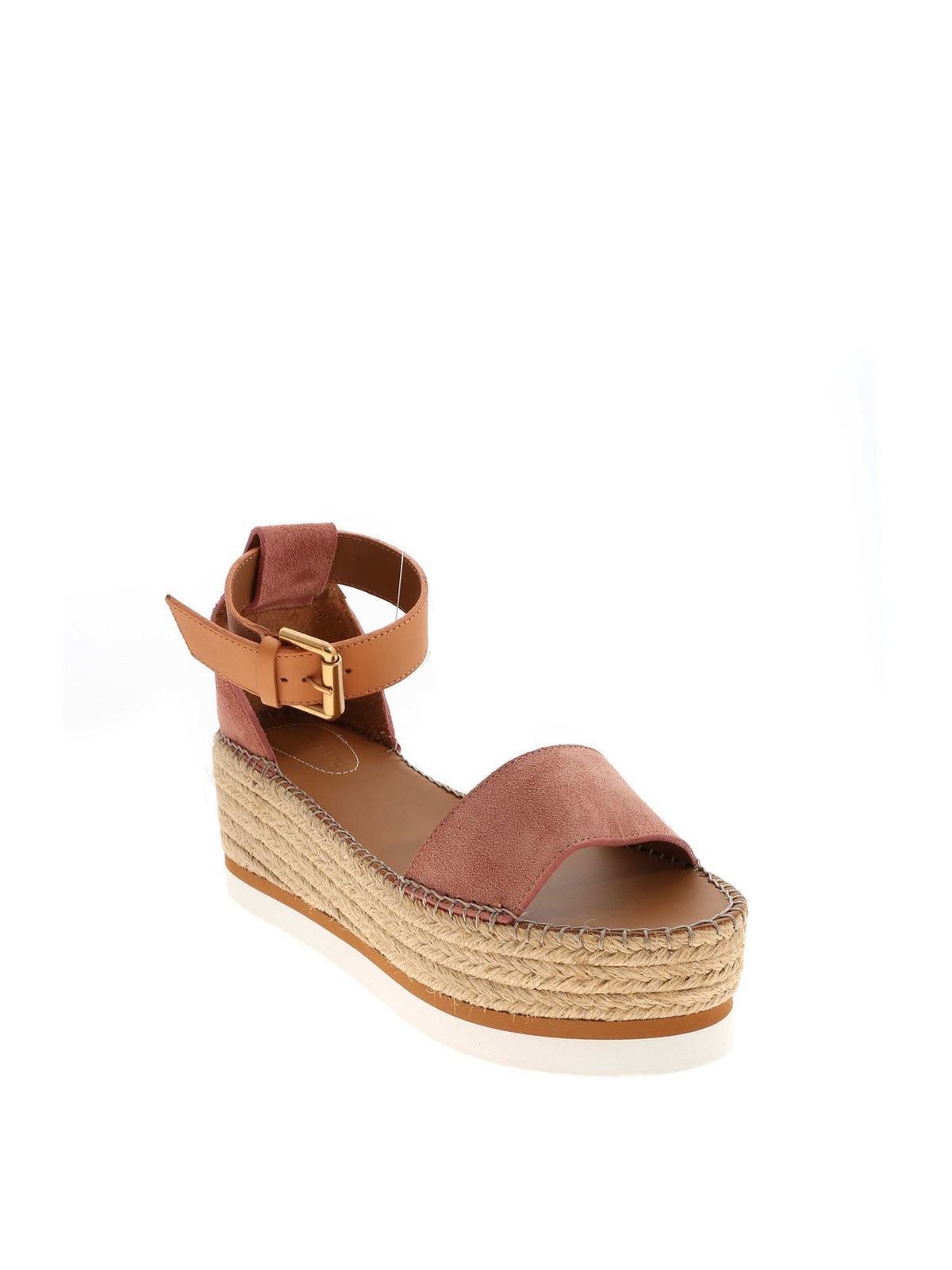 Sandals See by Chloé - Rope details sandals in pink - SB32201A13290323533