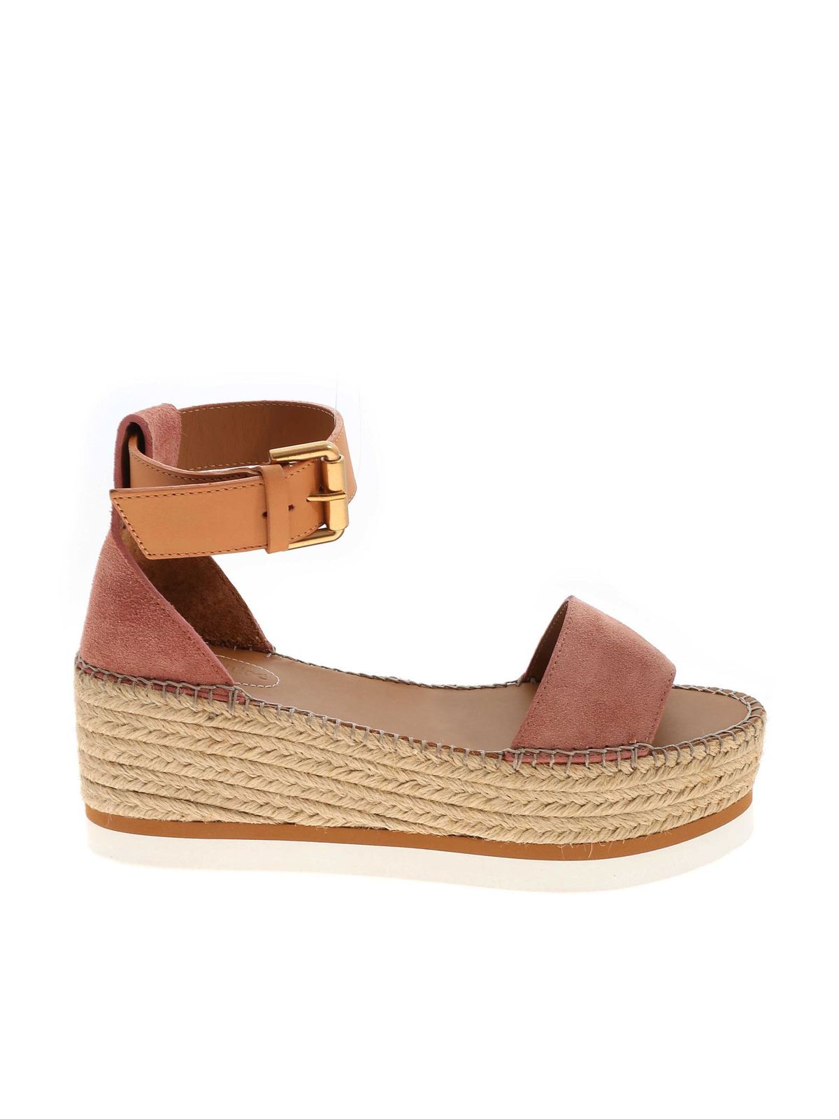 Sandals See by Chloé - Rope details sandals in pink - SB32201A13290323533