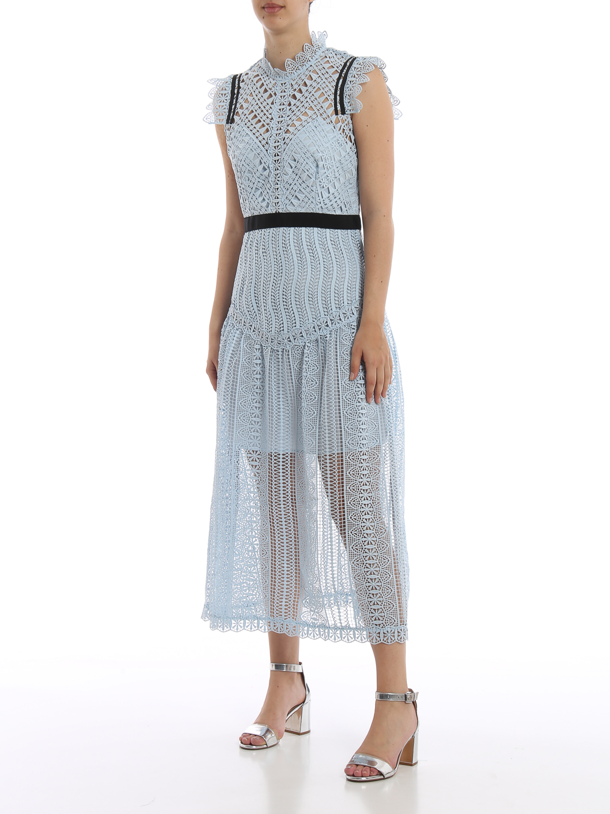 Self Portrait Light Blue Dress Online Sale, UP TO 52% OFF | www 