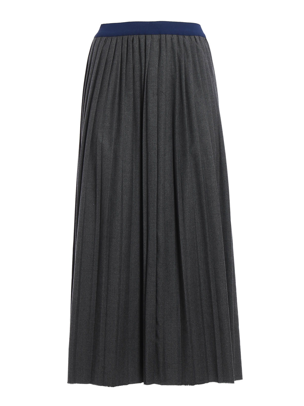 Long skirts Semicouture - Wool blend pleated maxi skirt - Y6AI04C0126