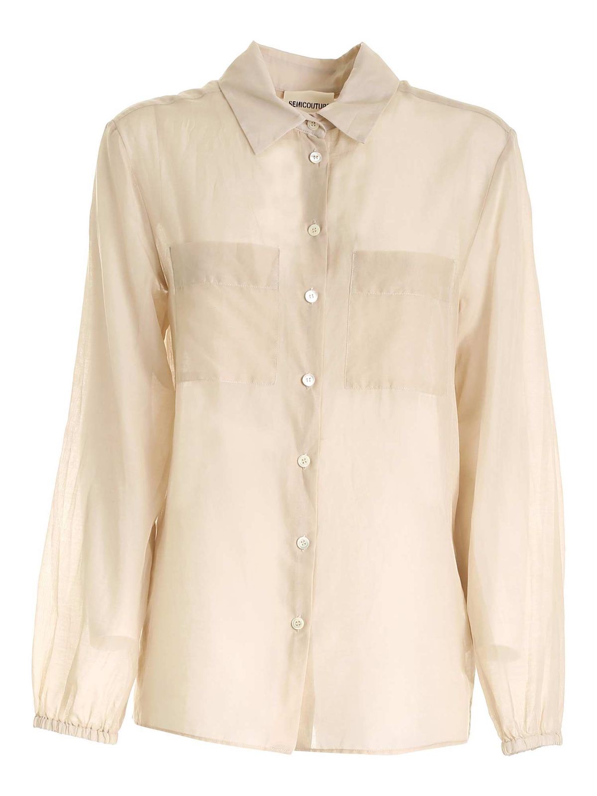 Shirts Semicouture - Carole semi-transparent shirt - S1YY1SI06W850