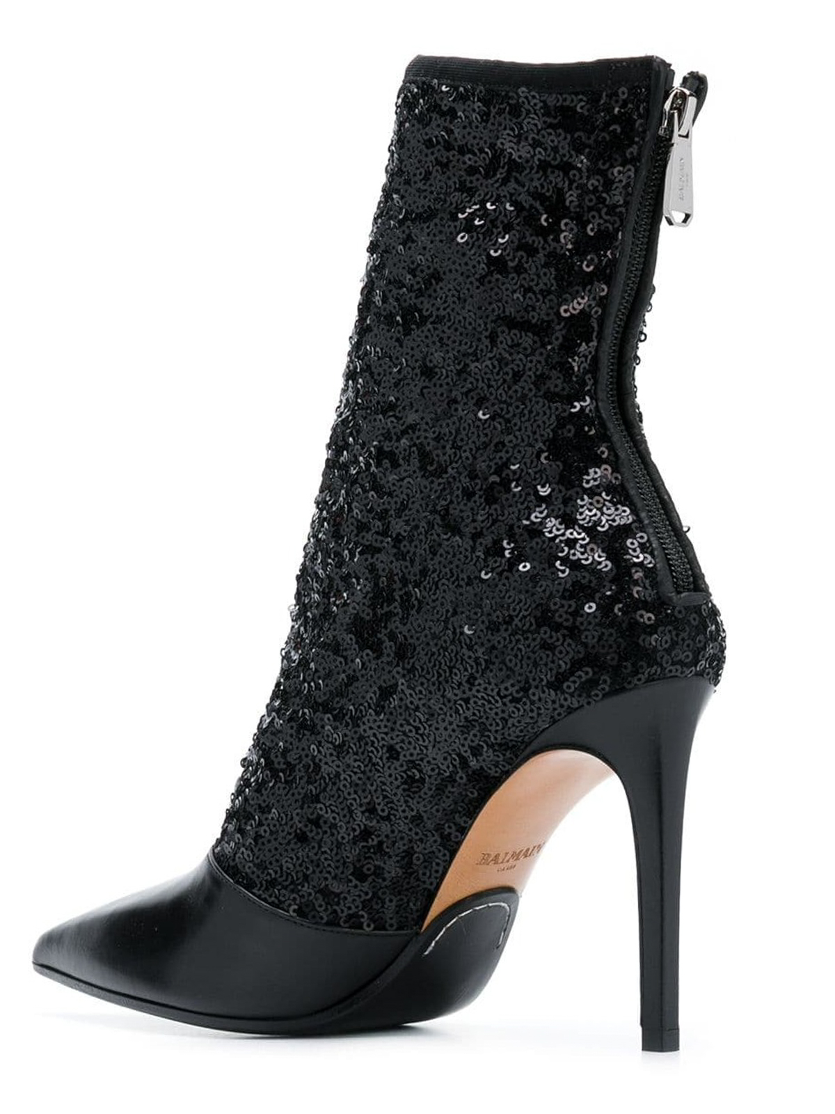 sequin ankle boots