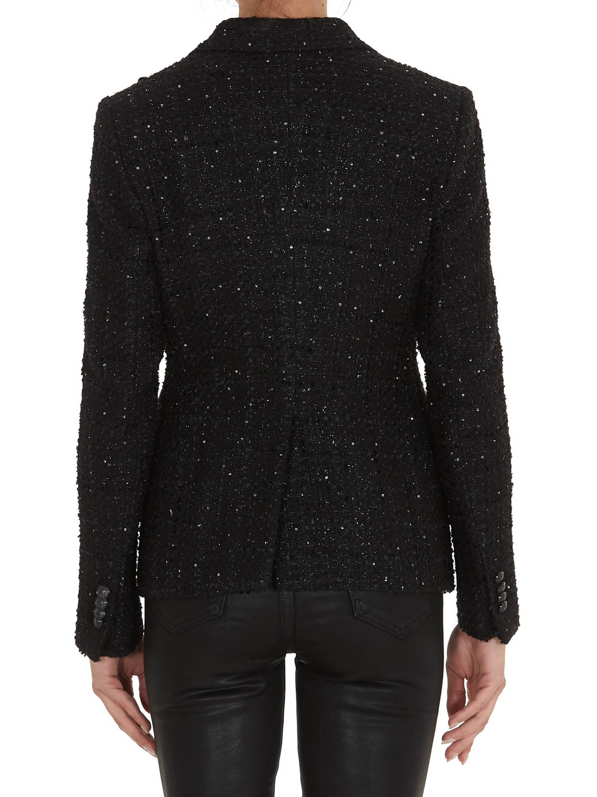 Sequined tweed blazer 