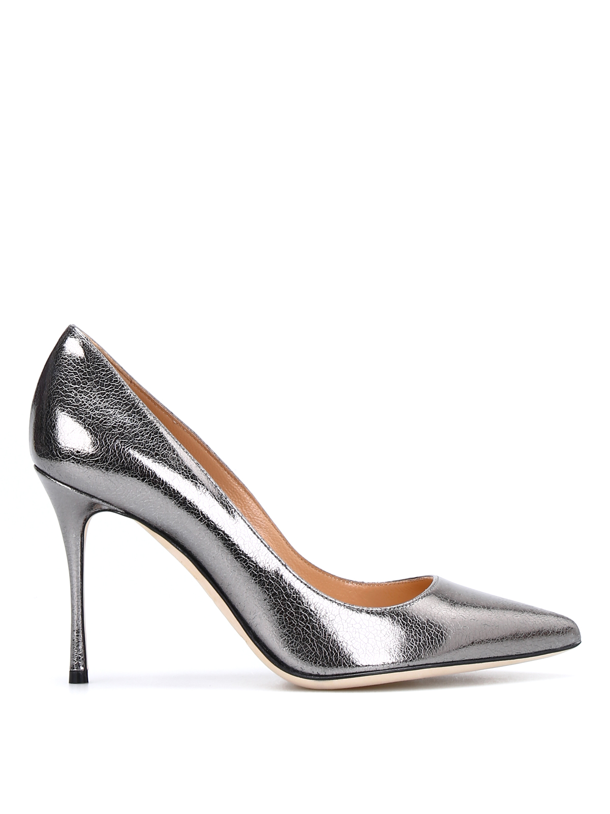 sergio rossi silver heels