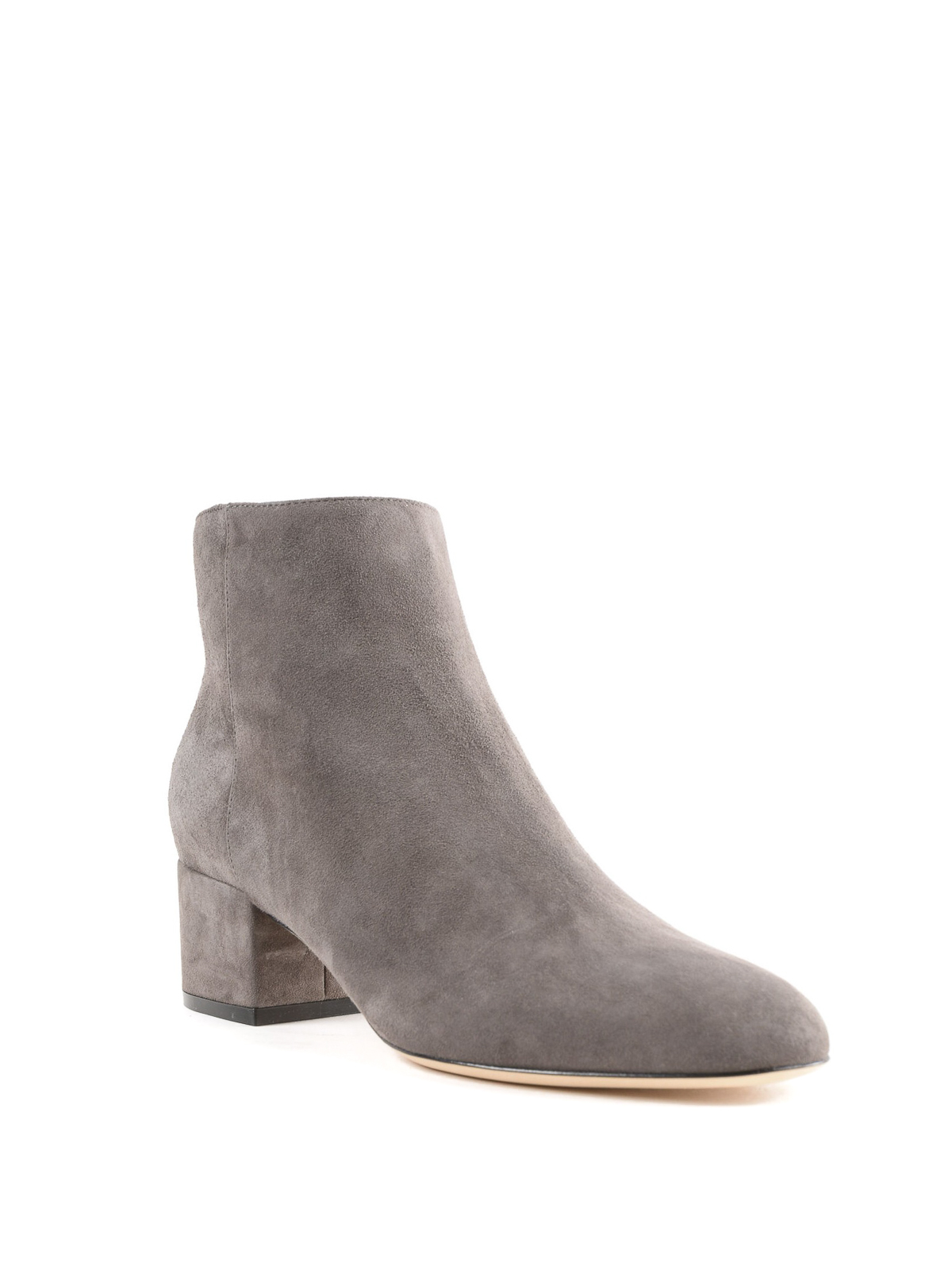 sergio rossi grey suede boots