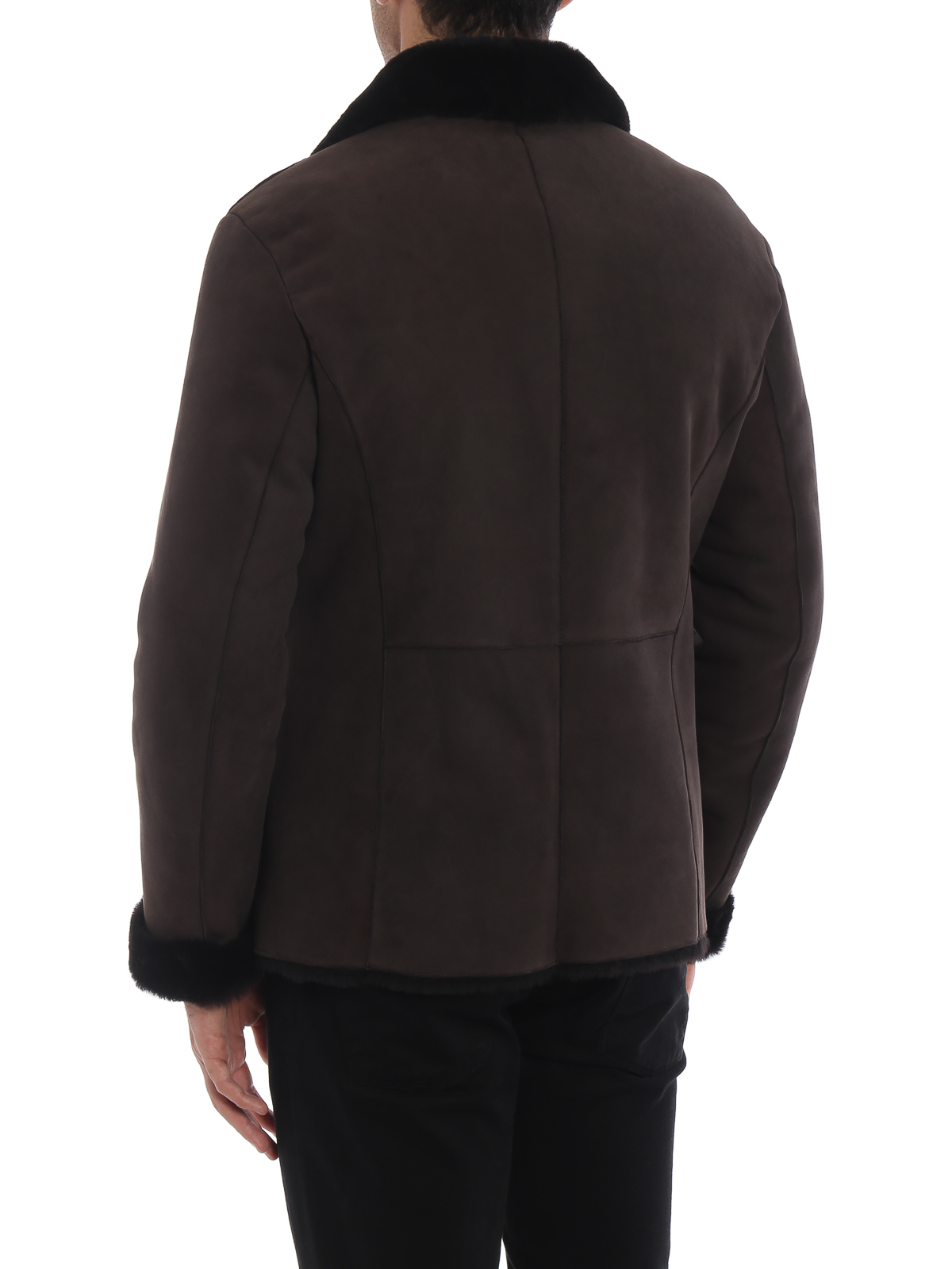 Leather jacket Emporio Armani - Shearling jacket - 11G02P11P19475