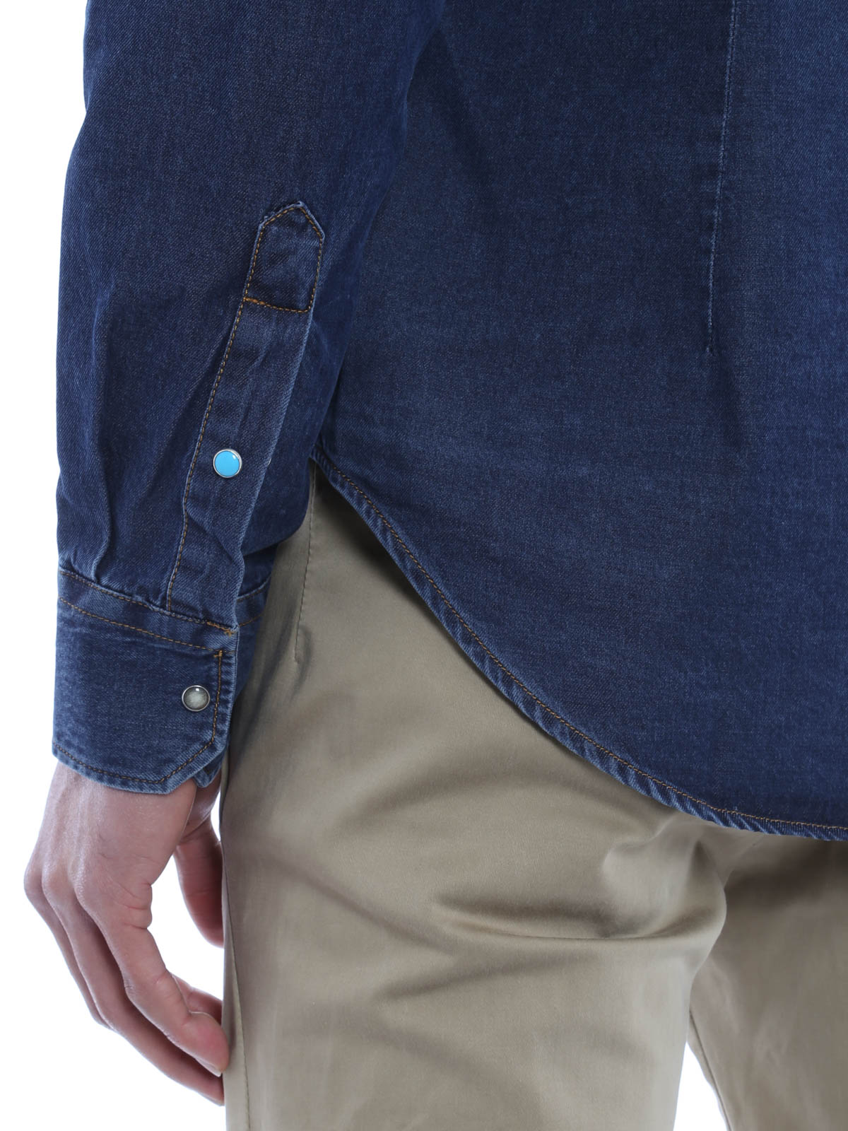 eleventy denim shirt