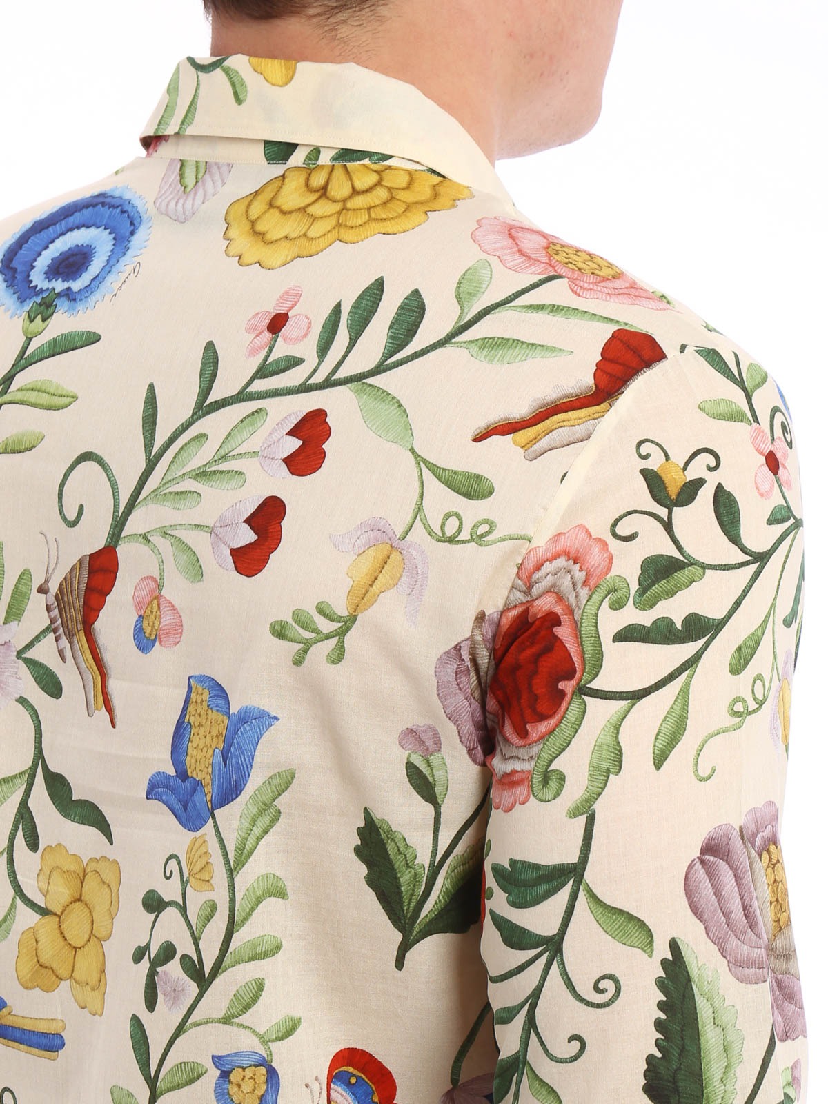 gucci duke floral shirt