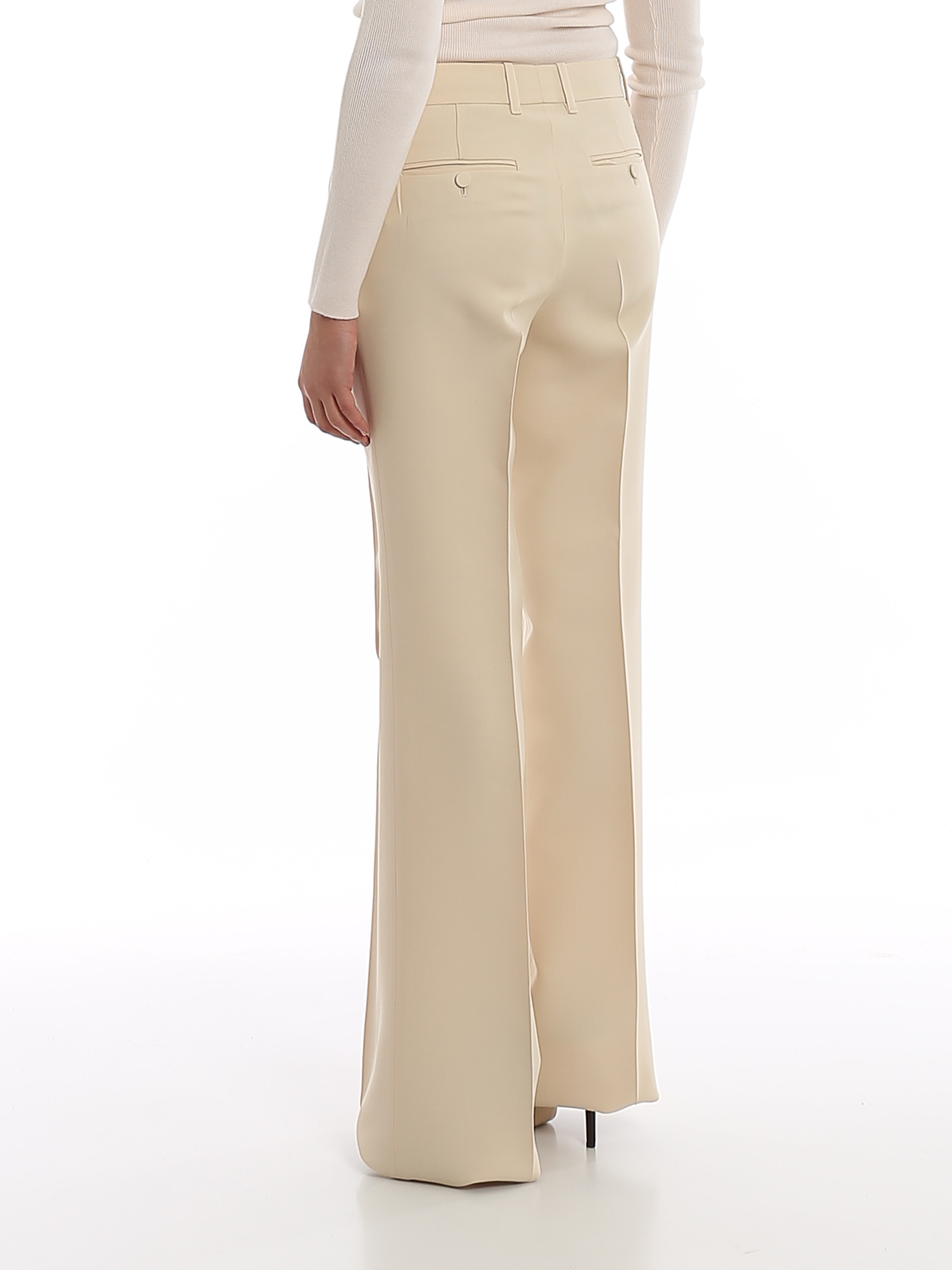 Tailored & Formal trousers Gucci - Silk wool flare trousers -  609657ZAD889205