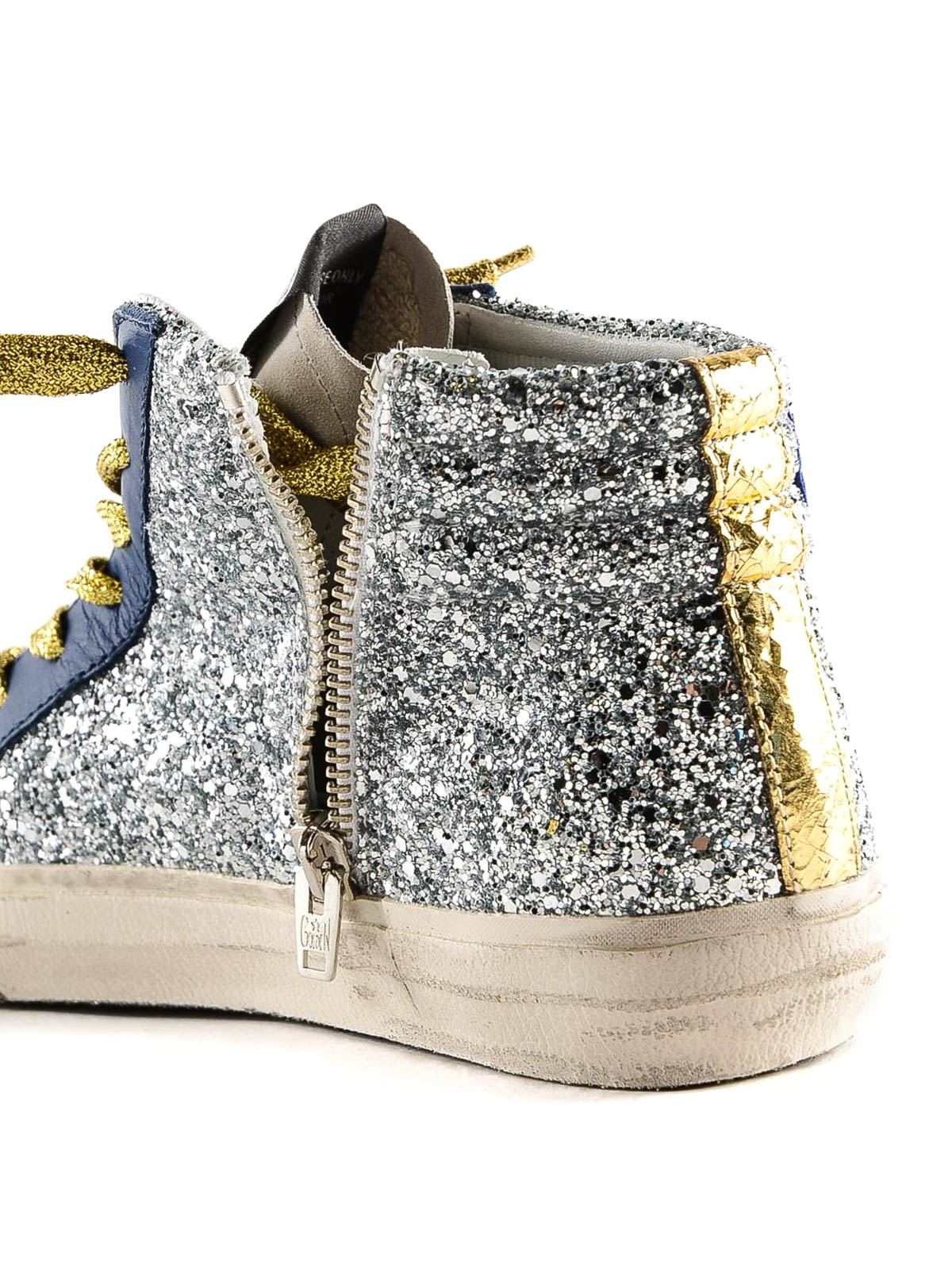 golden goose high top glitter