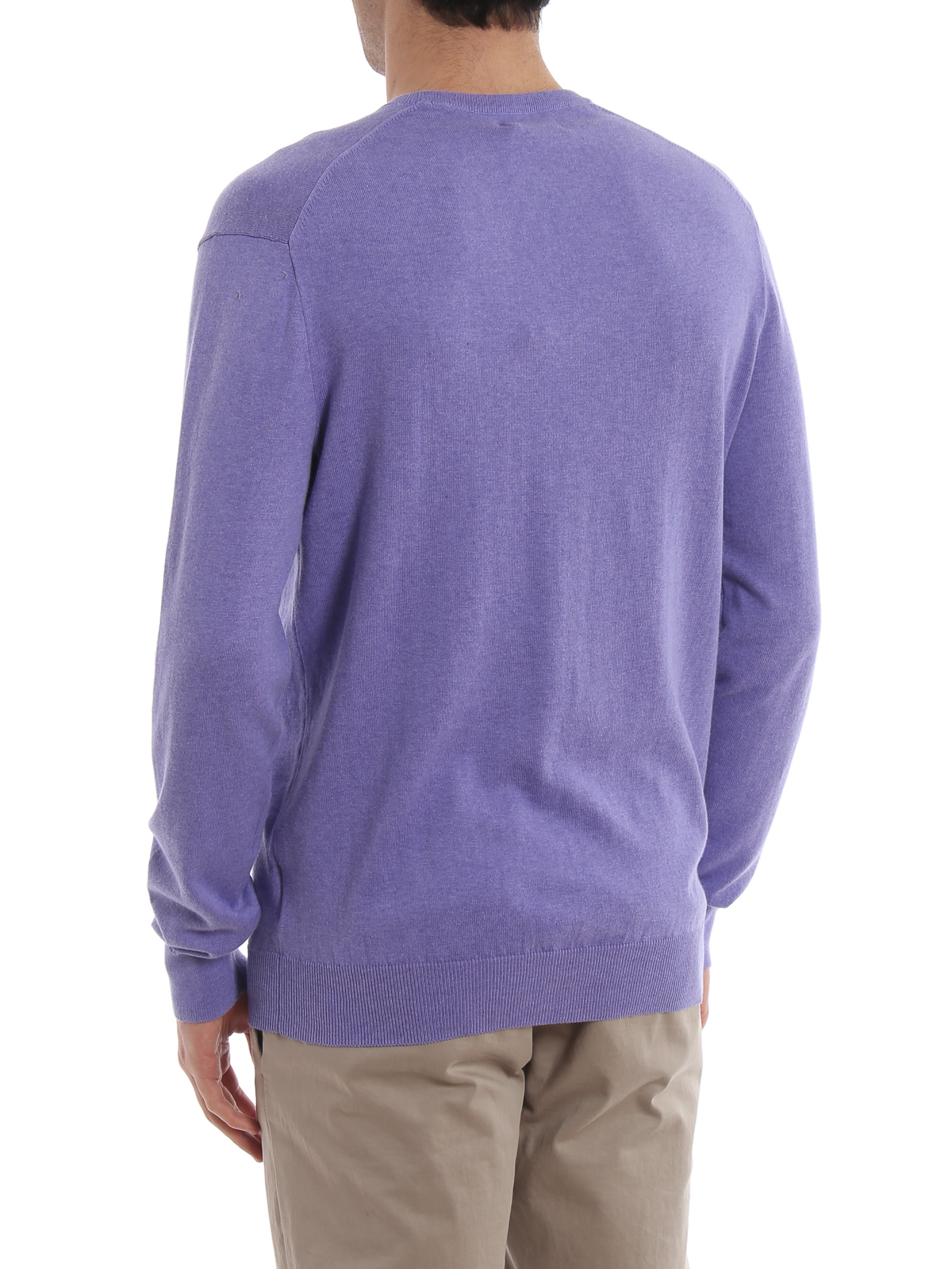 crew neck sweater polo