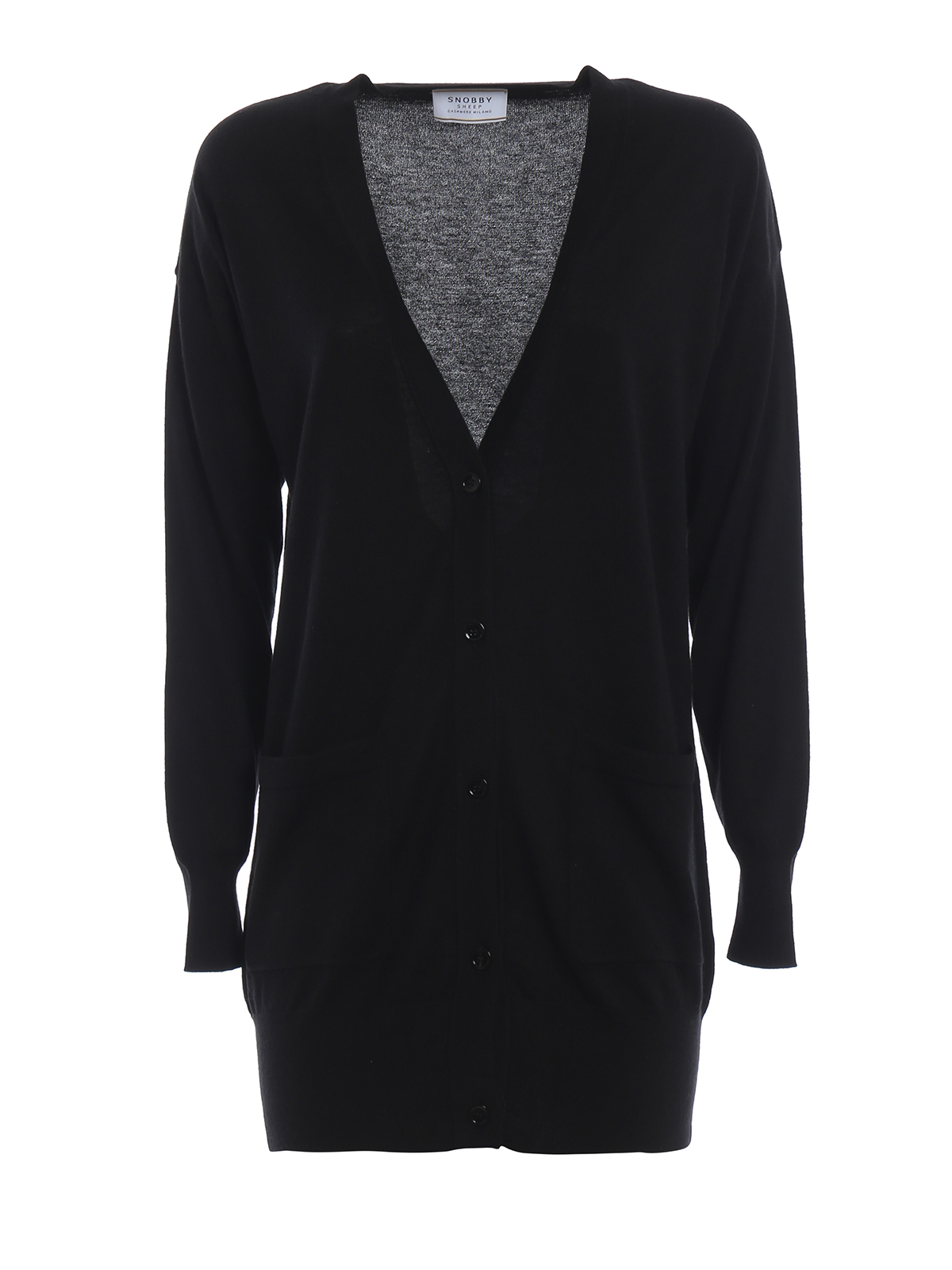 black silk cardigan