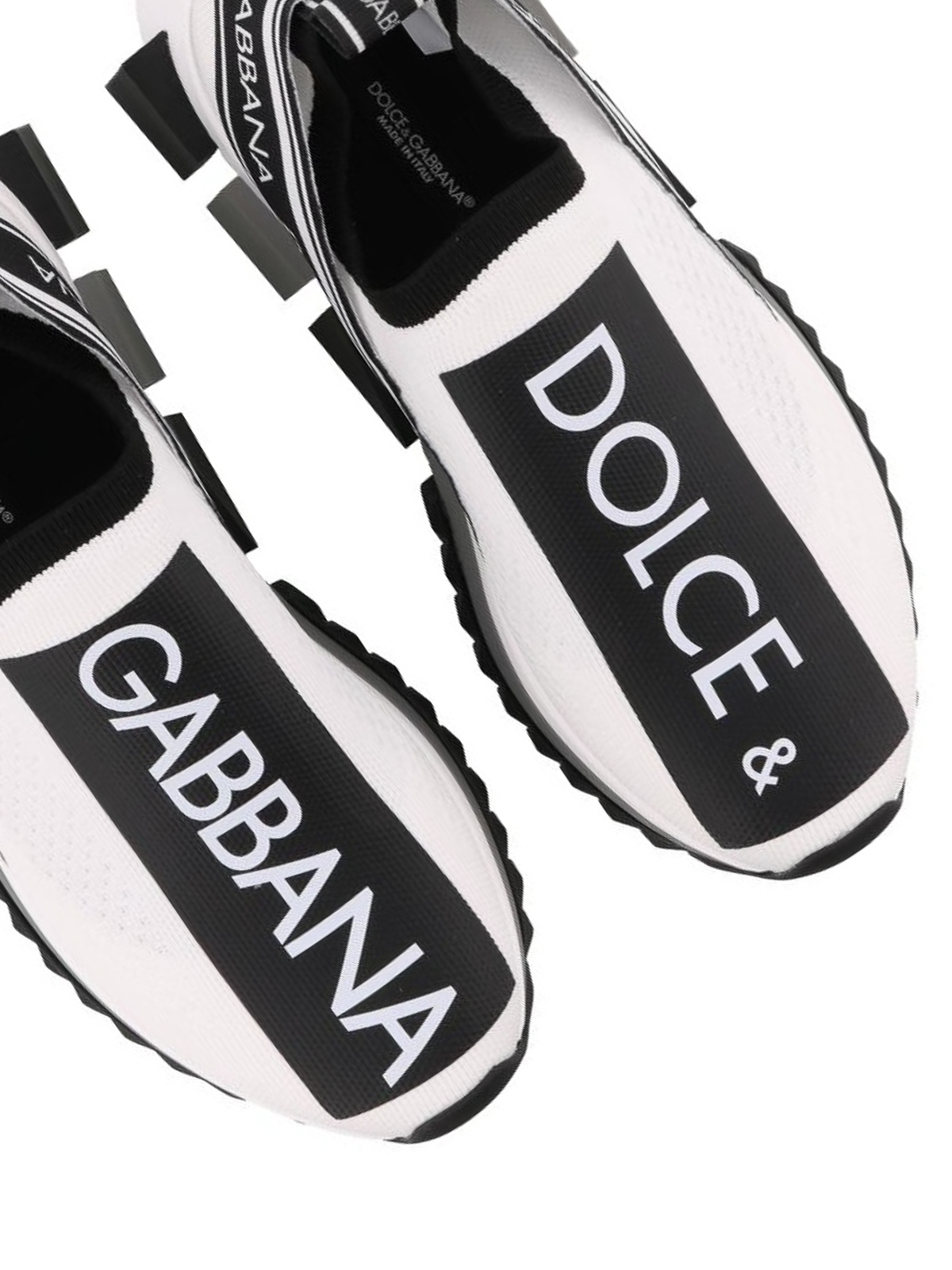 dolce and gabbana sorrento knitted trainers