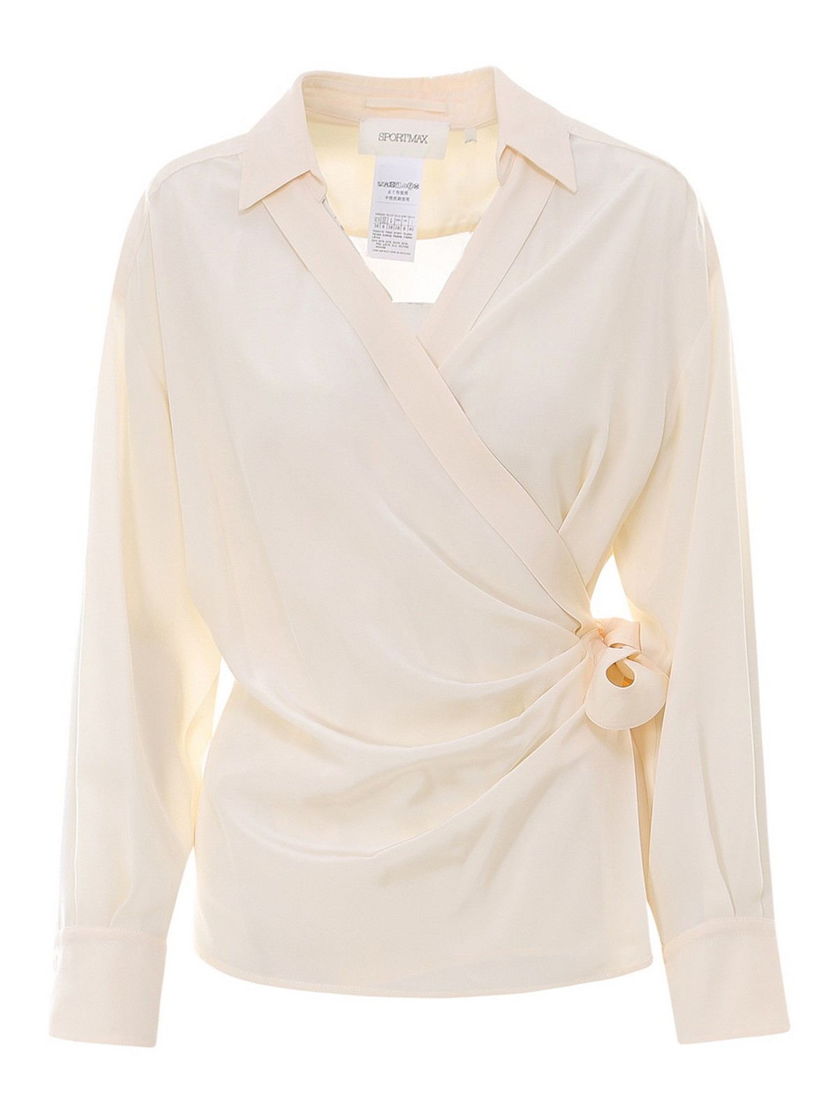 Sportmax - Silk wrap shirt - blouses - 21110217600007 | iKRIX.com