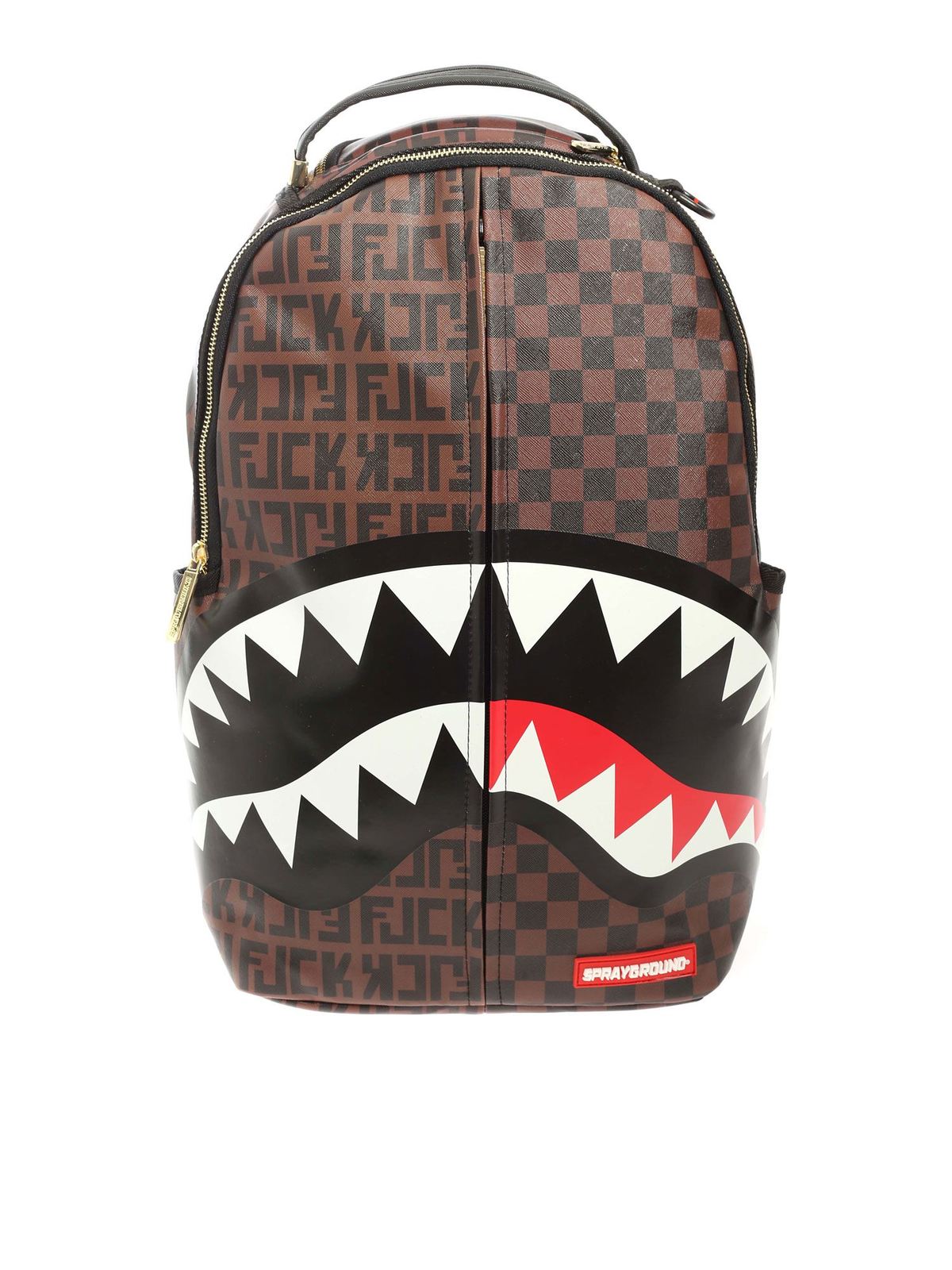 Backpacks Sprayground - Split The Check backpack in black and brown ...