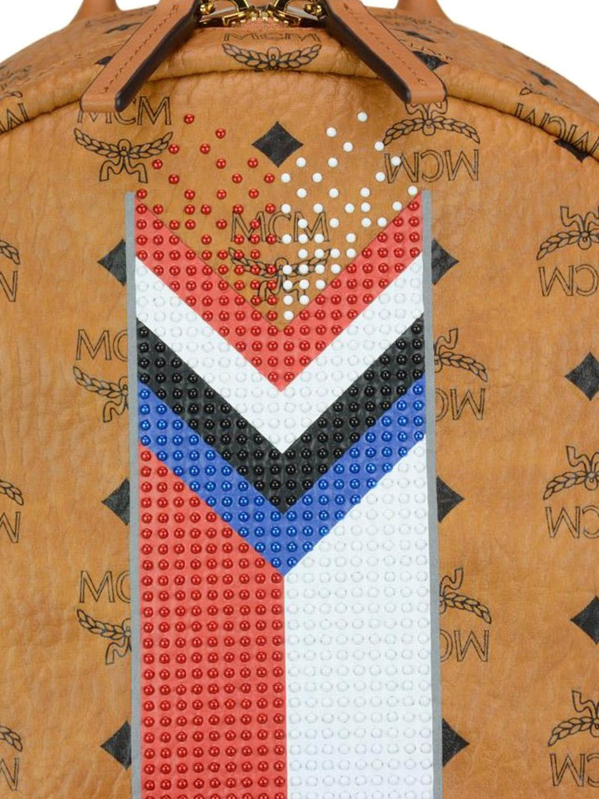 mcm chevron backpack