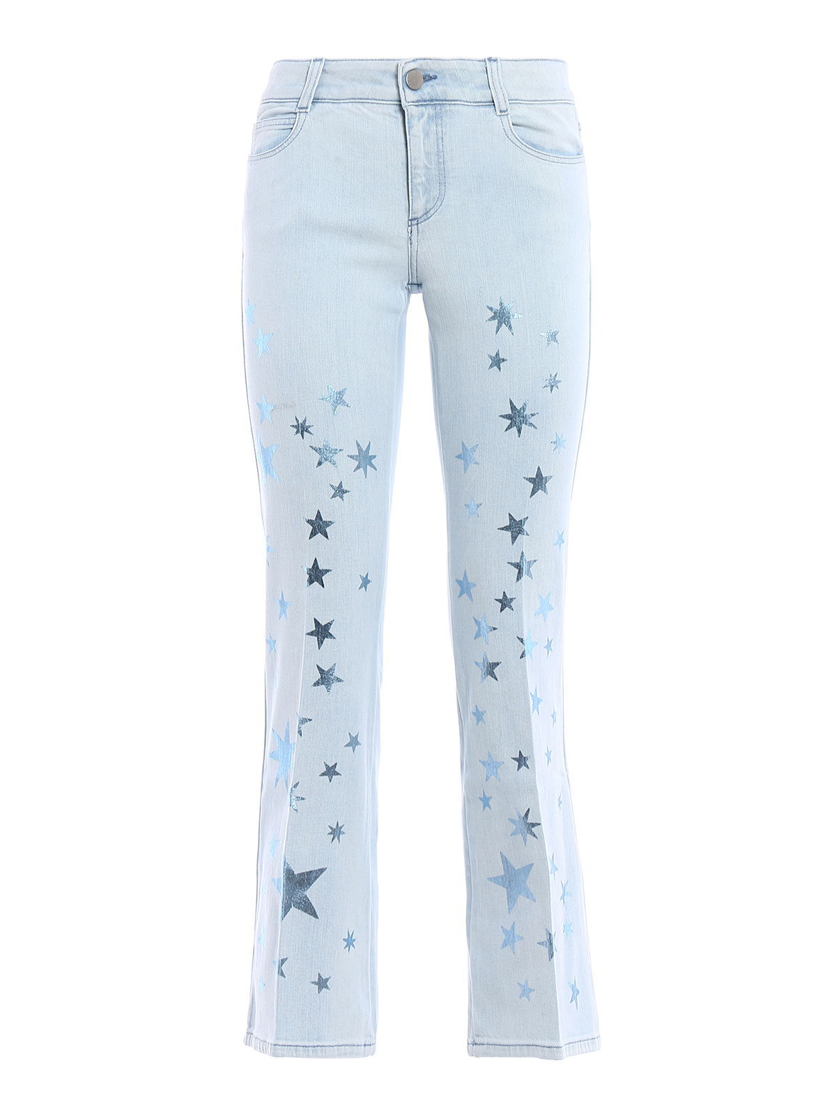 Flared jeans Stella Mccartney - Flared jeans with metallic stars ...
