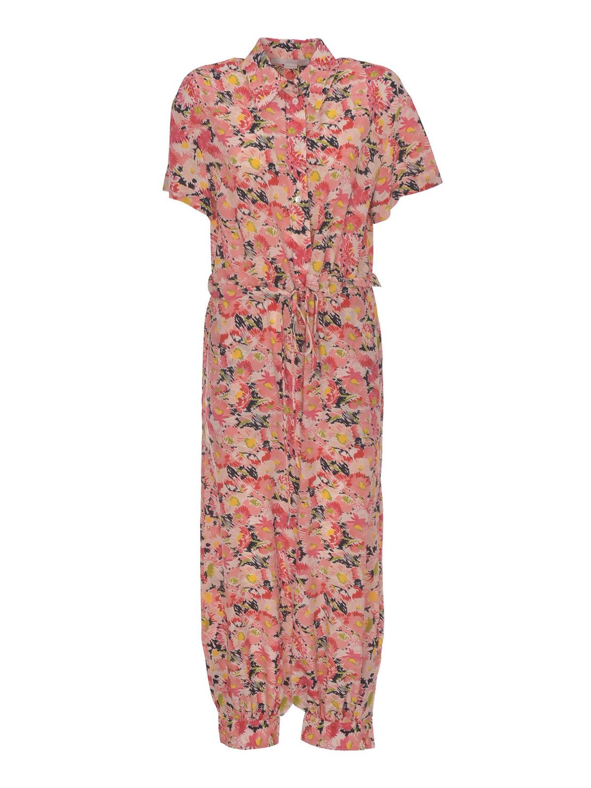 Stella Mccartney - Johanna floral print jumpsuit in pink - jumpsuits ...