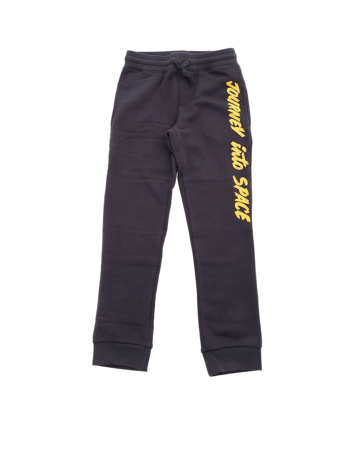 Stella Mccartney Journey Into Space Printed Track Pants In Grey