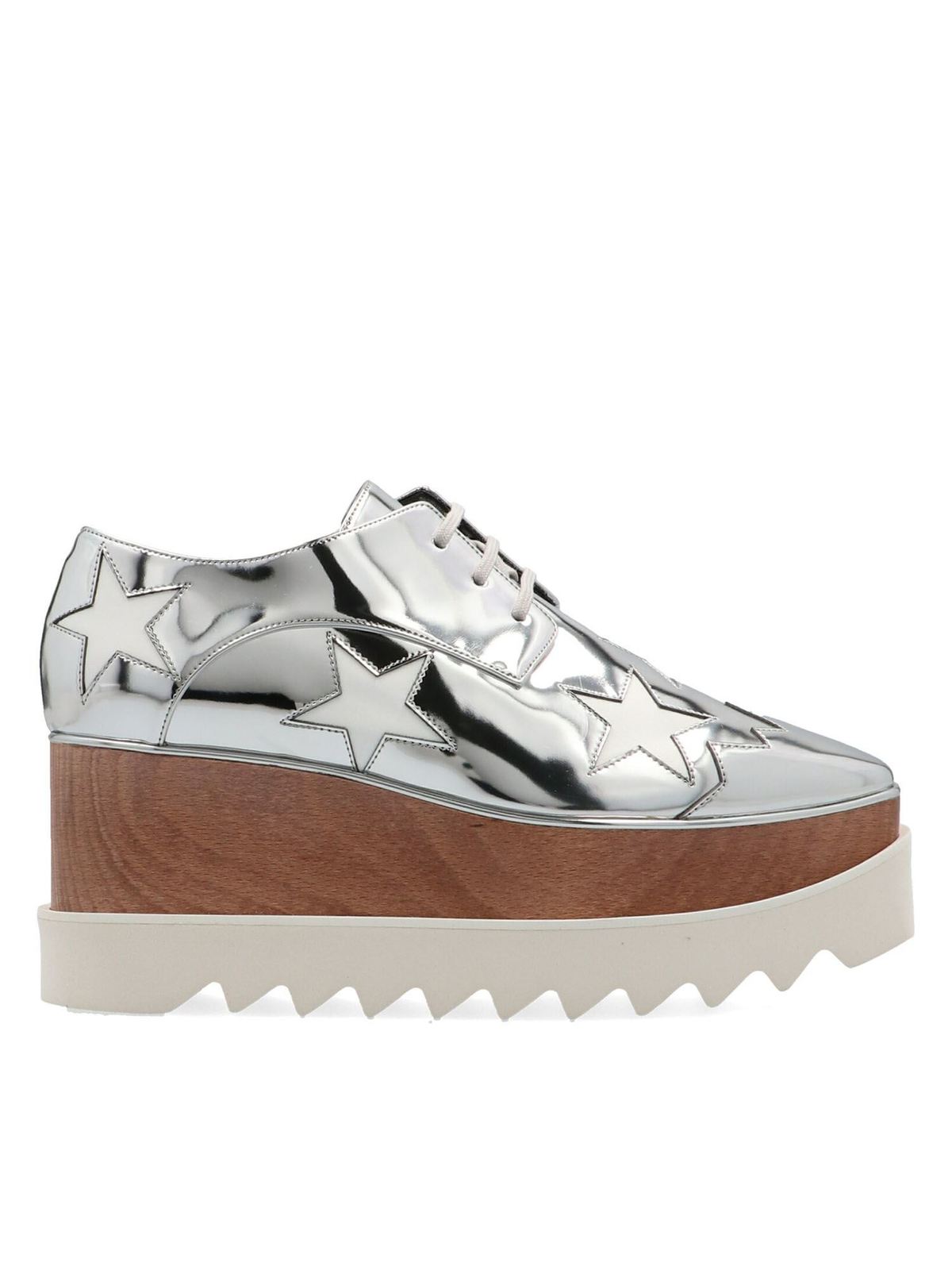 silver platform shoes