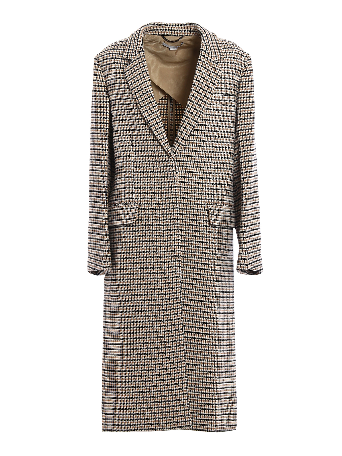 Long coats Stella Mccartney - Houndstooth oversized coat - 487059SJB332508