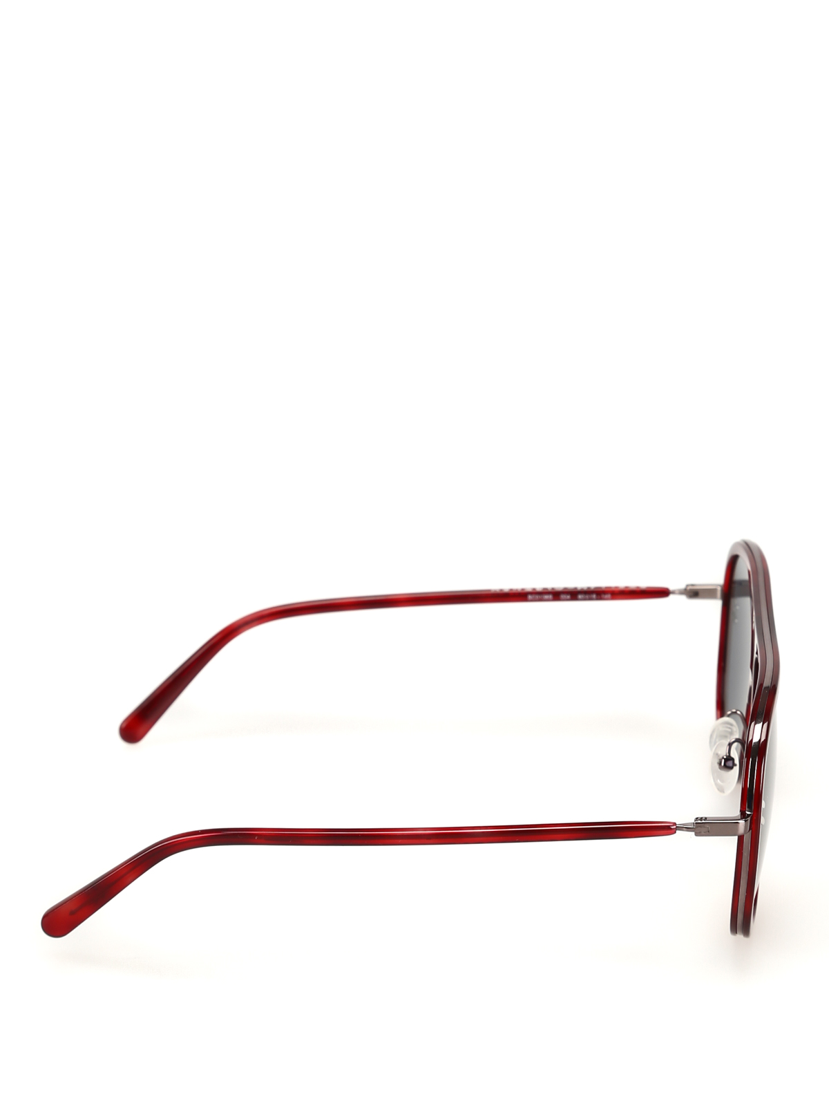 burgundy aviator sunglasses