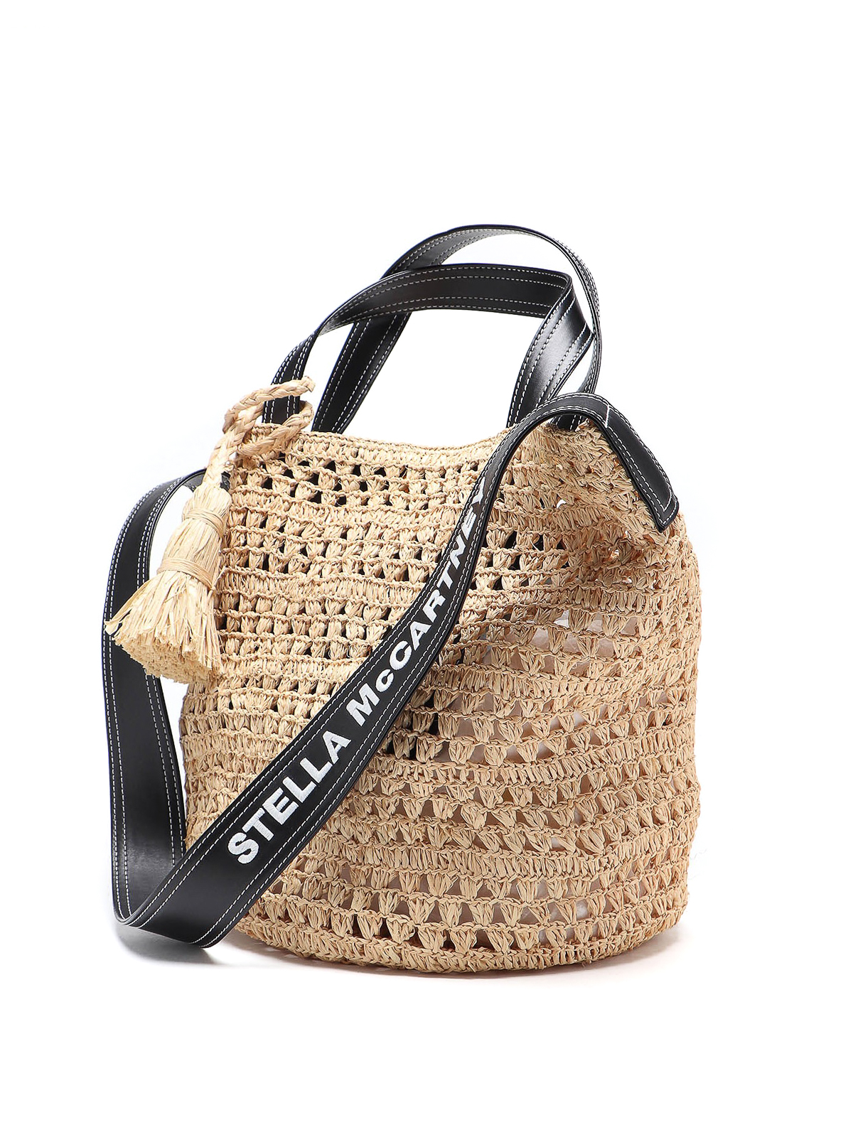 Totes bags Stella Mccartney - Raffia shopping bag - 700025W86609740