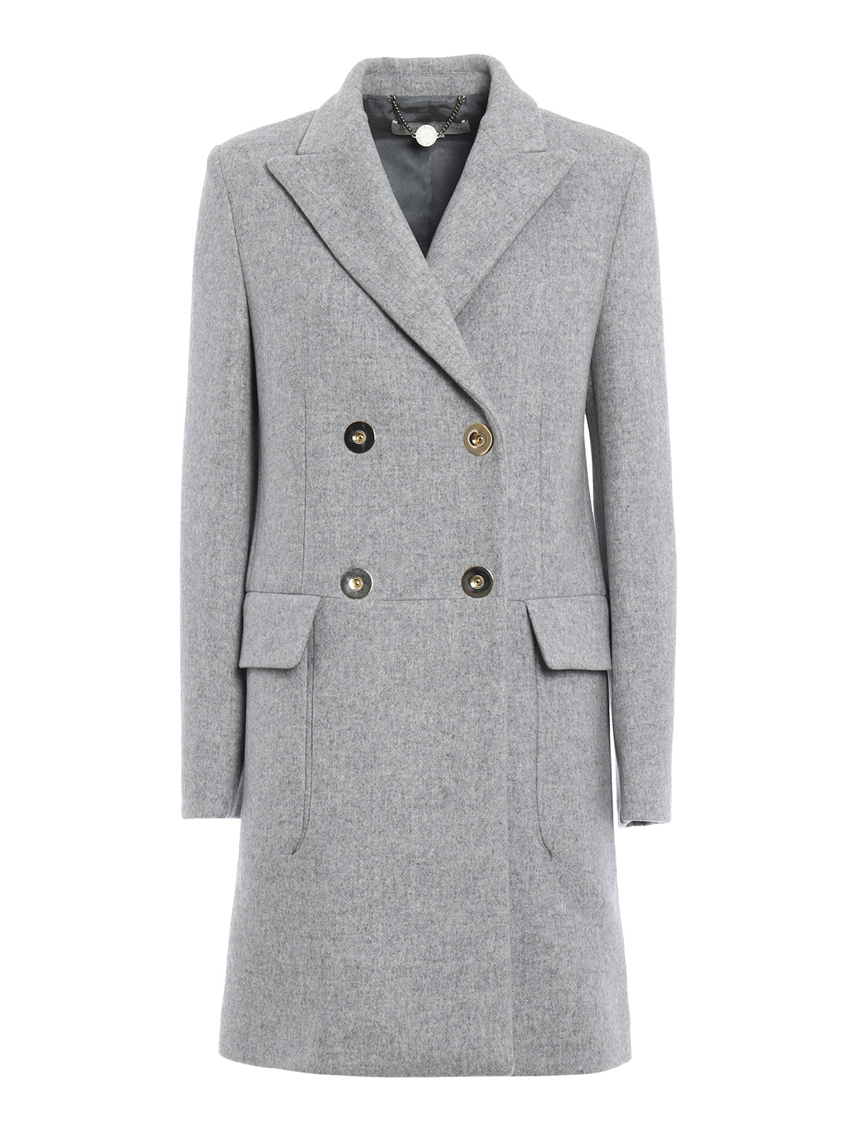 Short coats Stella Mccartney - Melange wool coat - WB0421411SFB301404