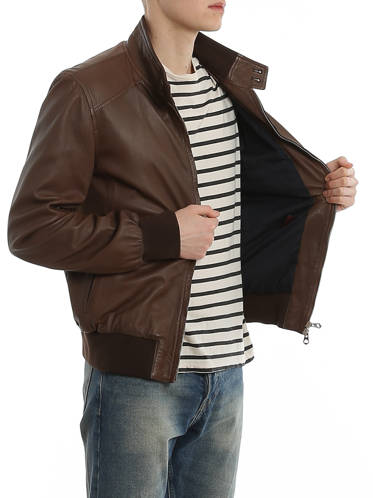 rit Conceit Afstotend Leather jacket Stewart - Archie lambskin jacket - GNEU469SCPCOPZF0008C