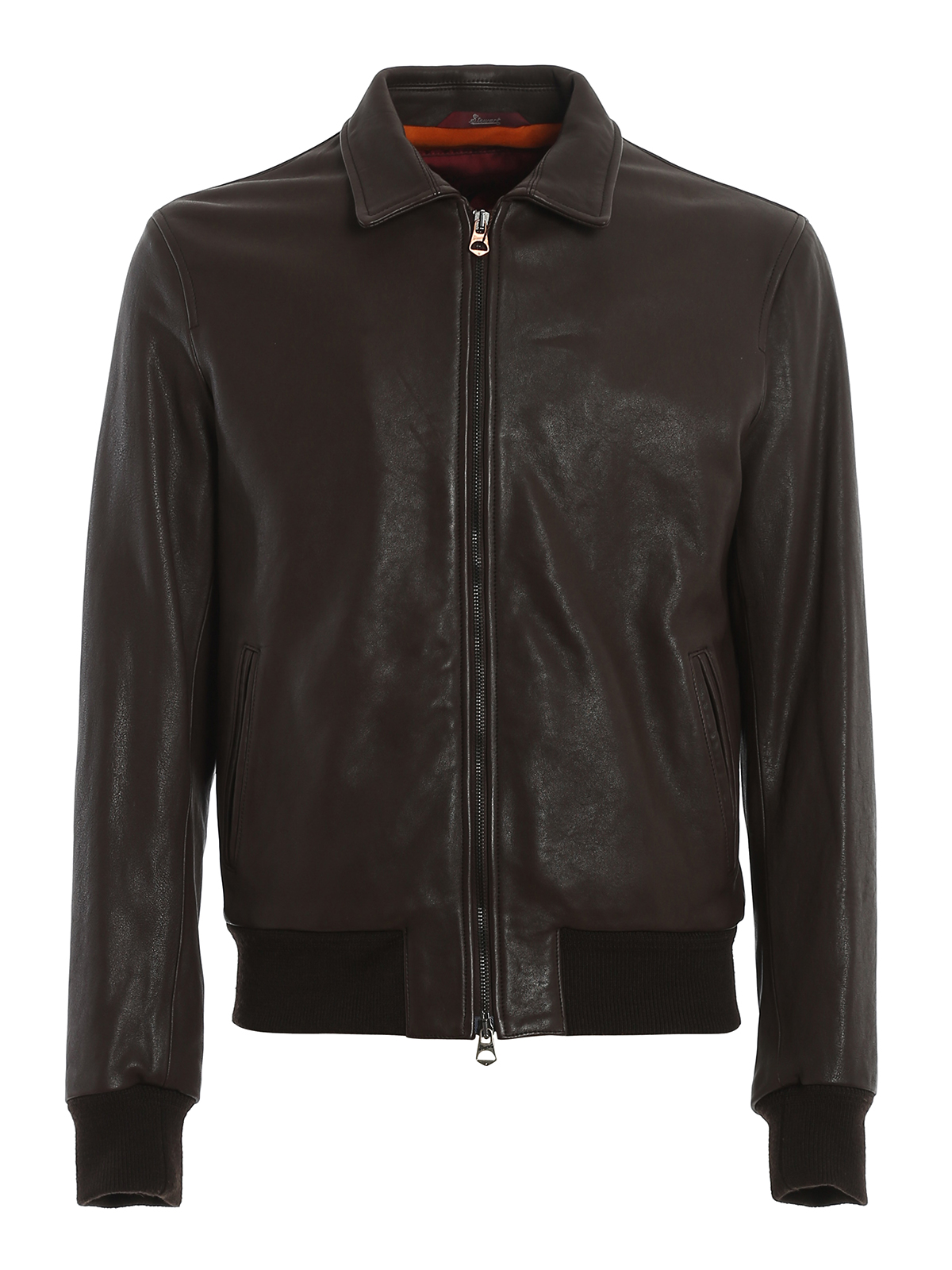 Leather jacket Stewart - Salinger padded leather jacket ...