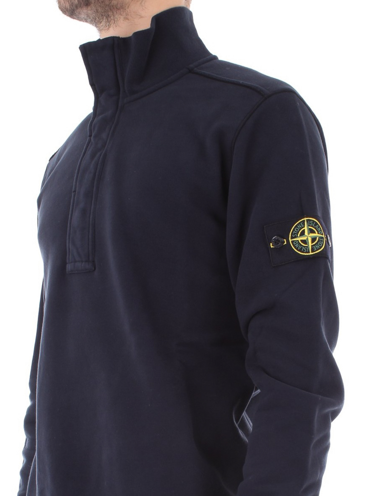 stone island dark blue sweatshirt