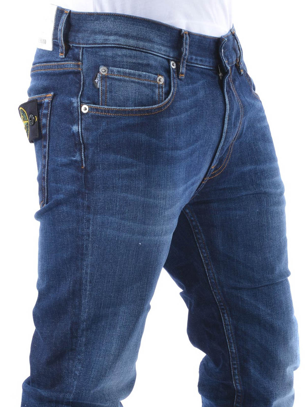 Skinny jeans Stone Island - REAL skinny jeans - J2ZGAREAL | iKRIX.com