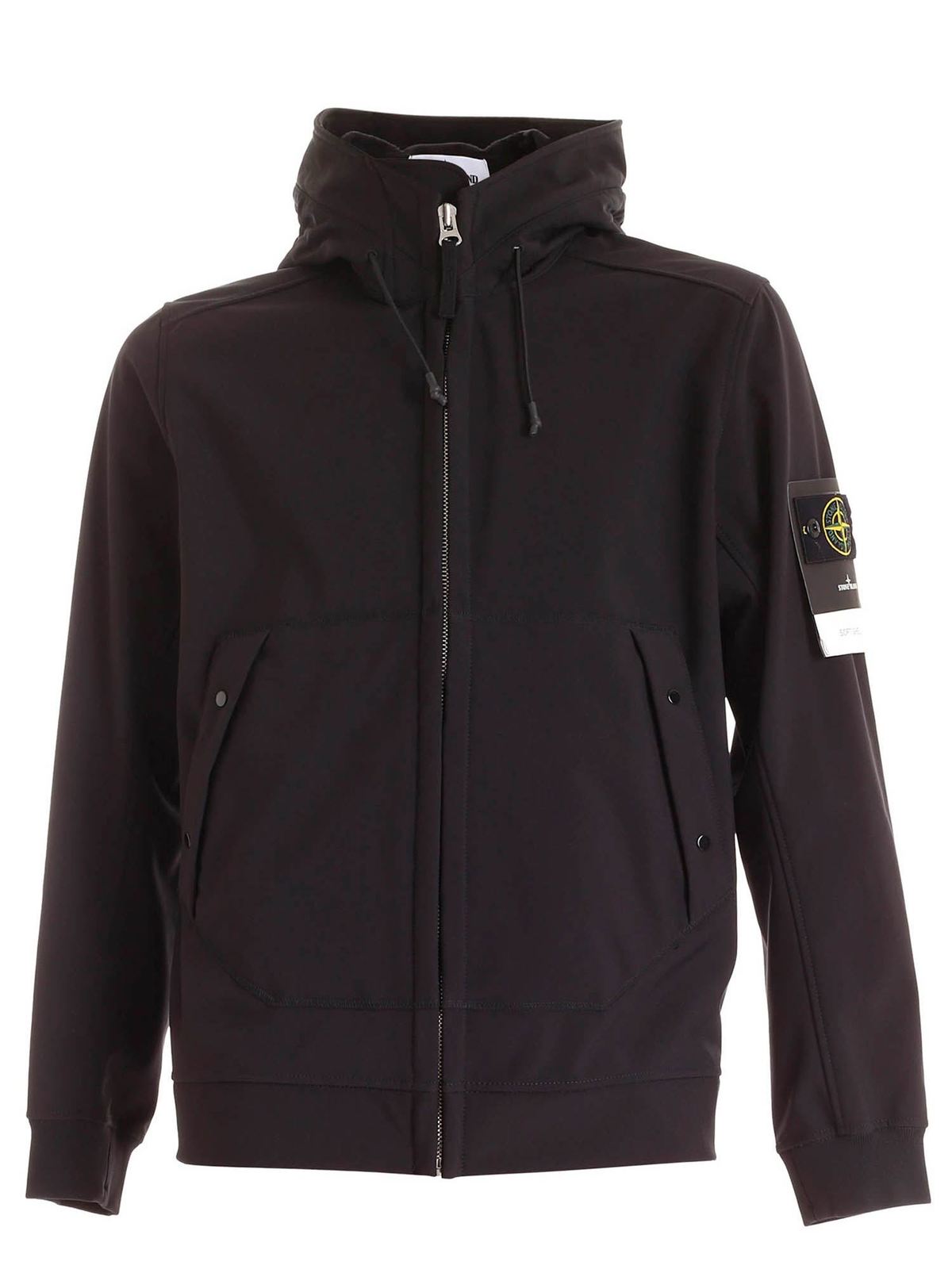 Stone Island - Soft Shell-R jacket in black - casual jackets ...
