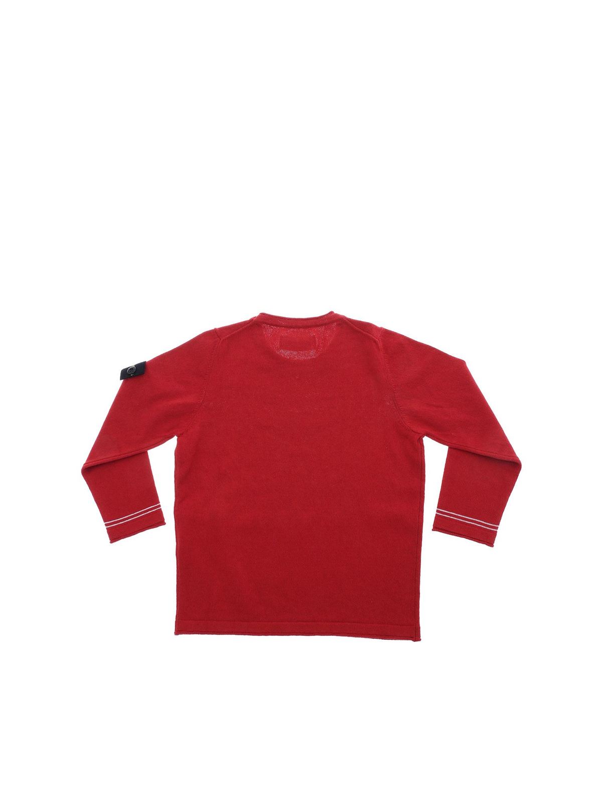 stone island red sweater