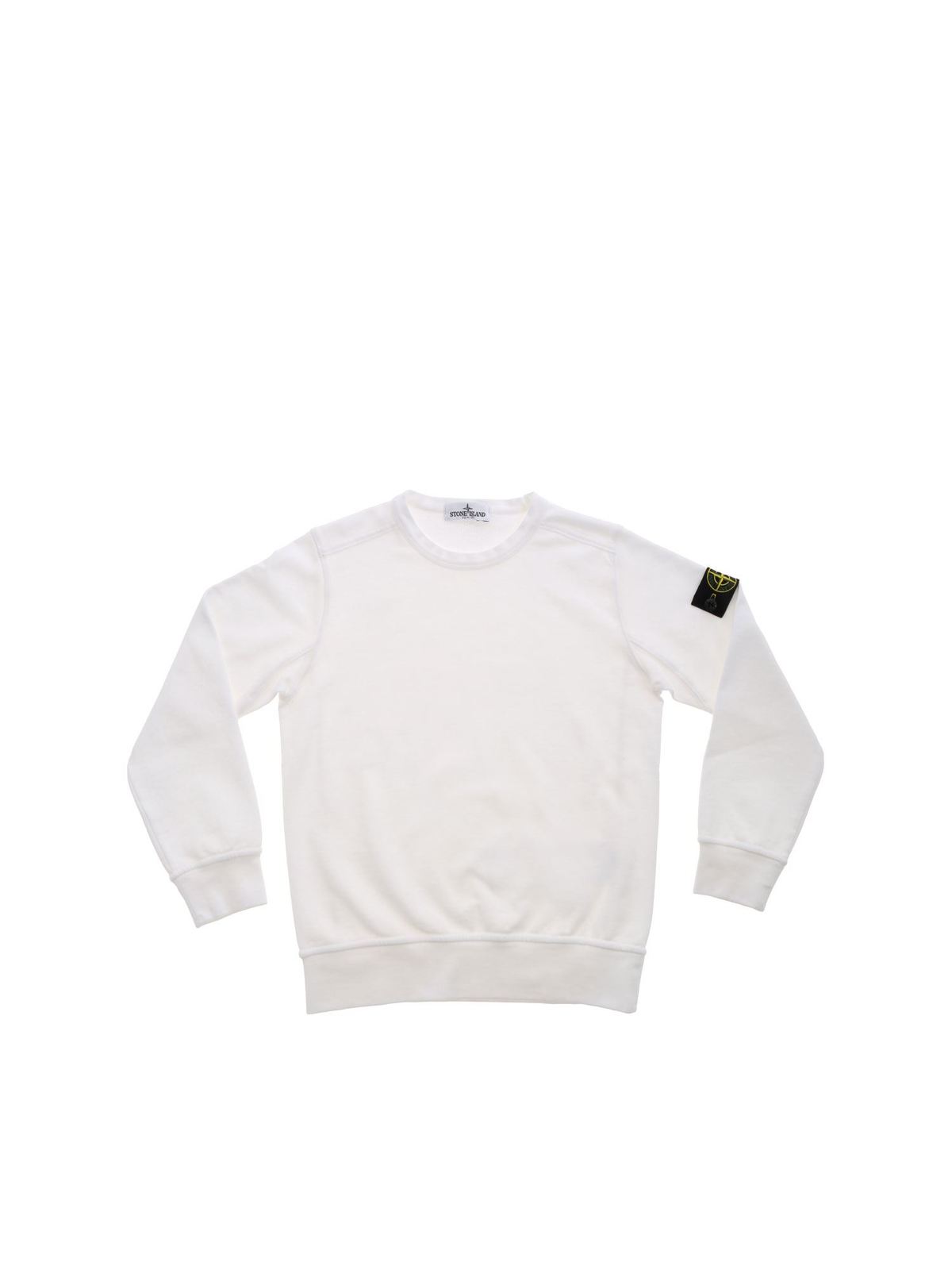 white stone island sweatshirt junior