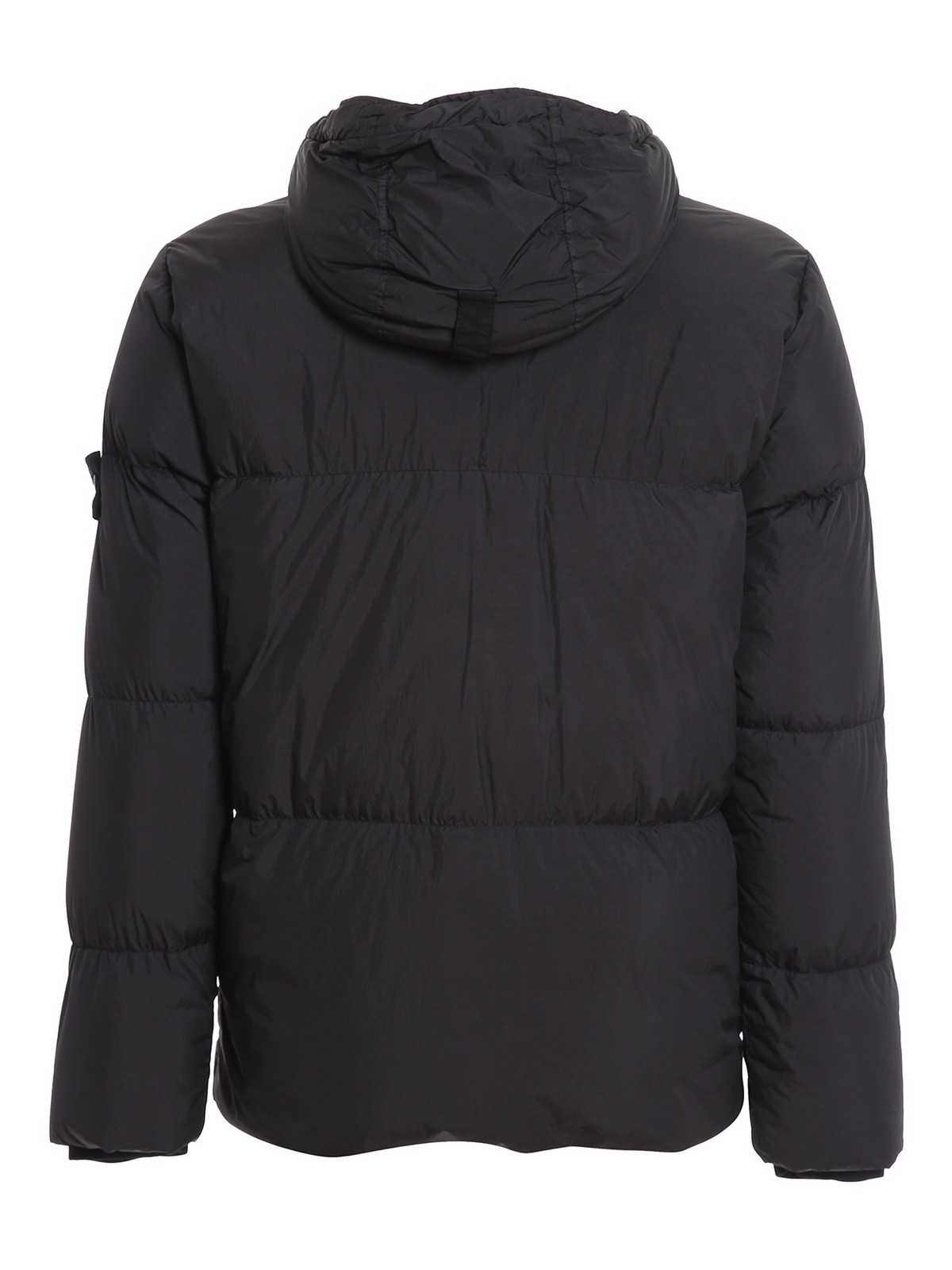 puffy insulated jacket with attached hood