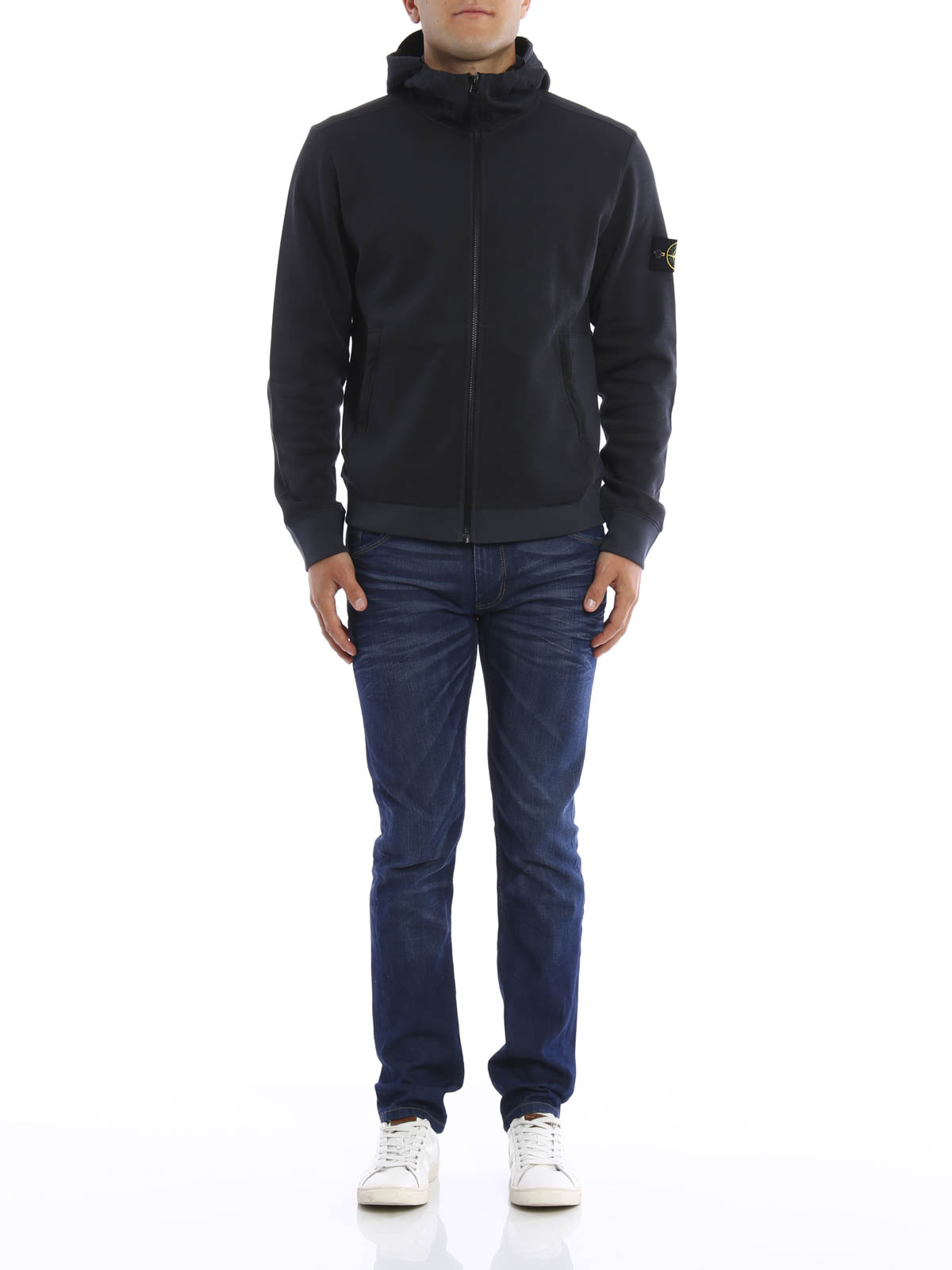 stone island zip sweater