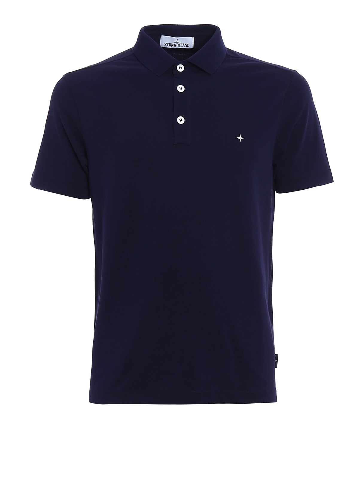 Polo shirts Stone Island - Logo embroidery blue polo - 681520514V0026