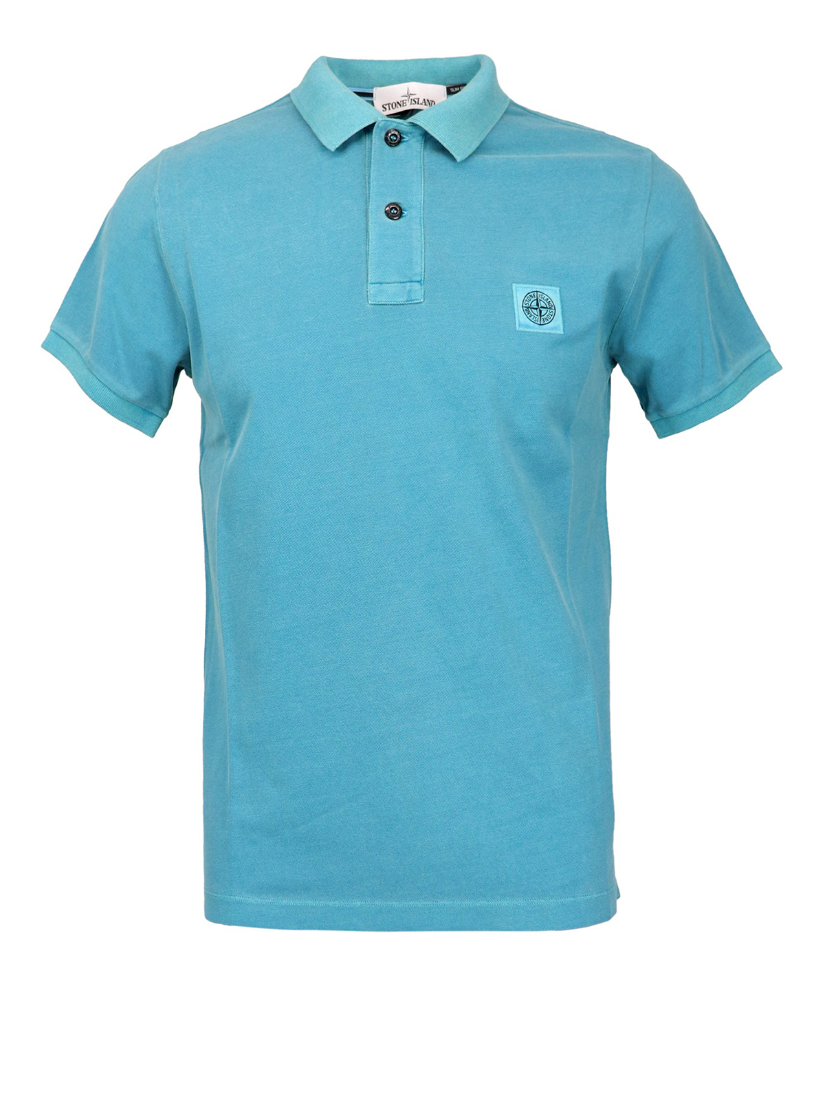 Stone Island - Pique cotton polo shirt - polo shirts - 721522S67V0042