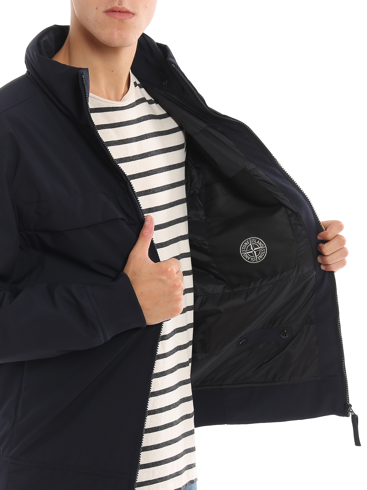 Padded jackets Stone Island - Soft Shell-R Primaloft® padded 