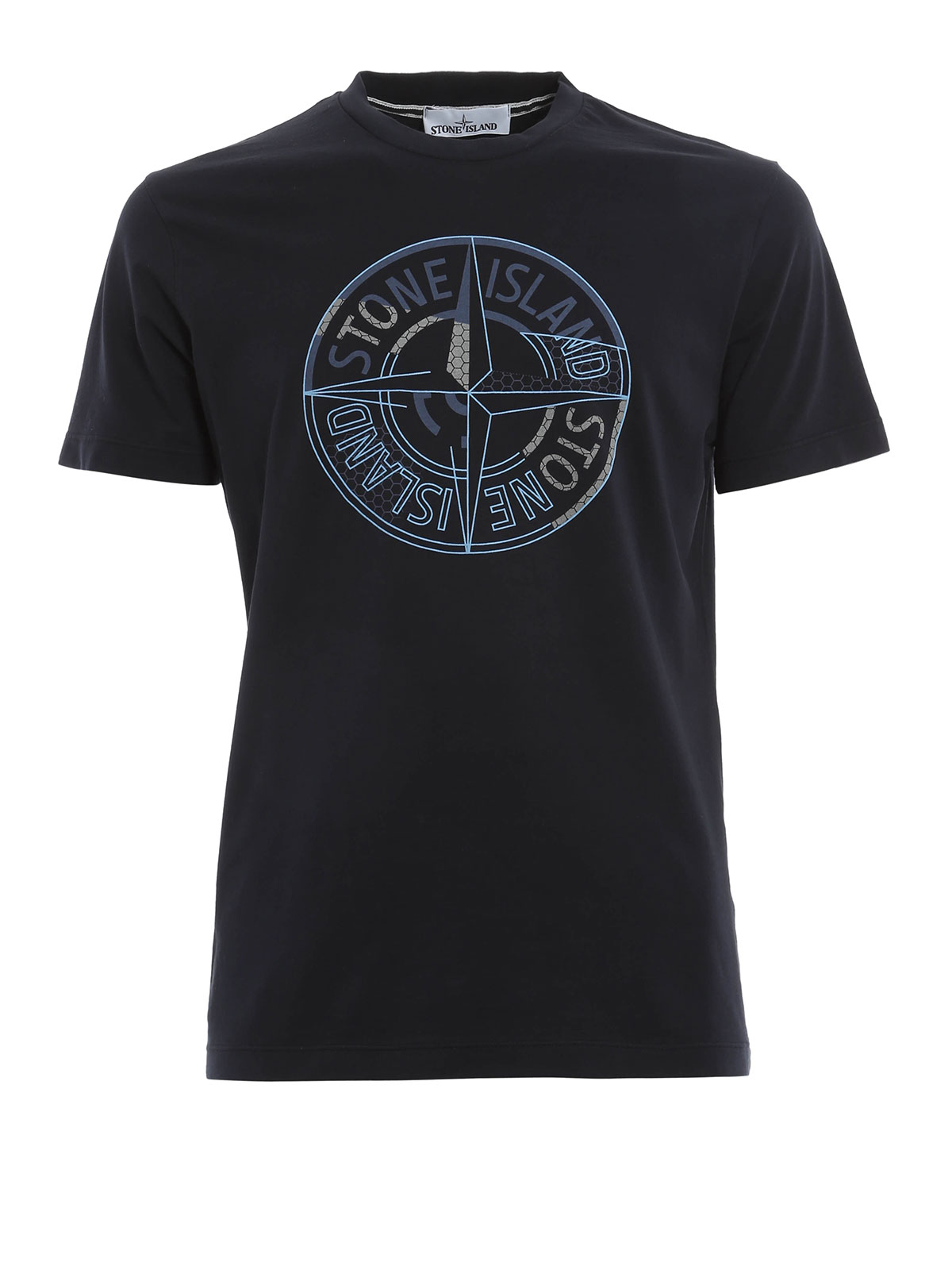 Stone Island - Front logo T-shirt - t-shirts - 641520085V0020