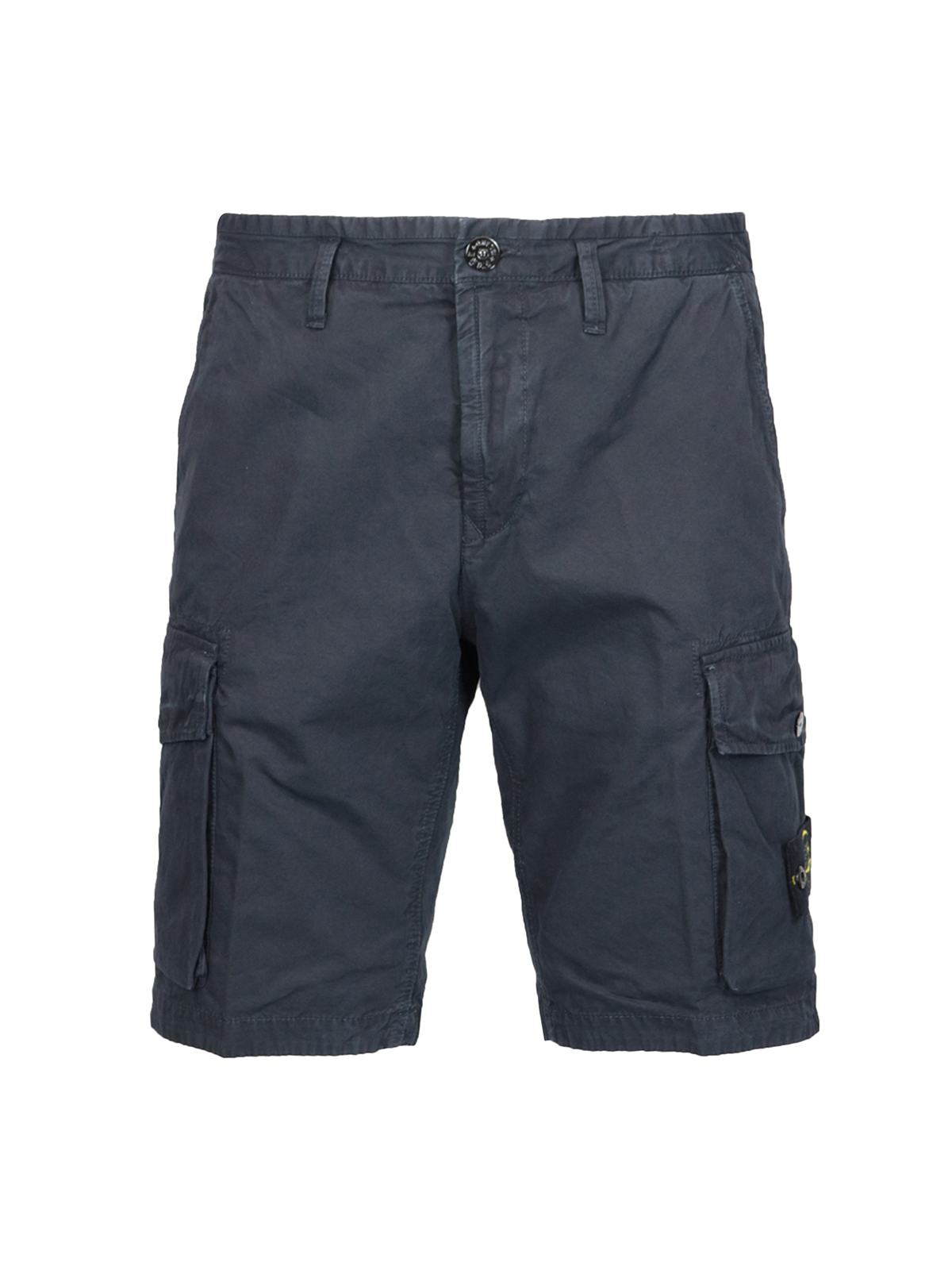 Blue cotton cargo shorts 