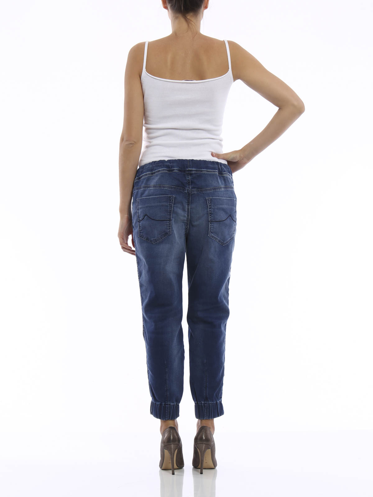 denim tracksuit bottoms