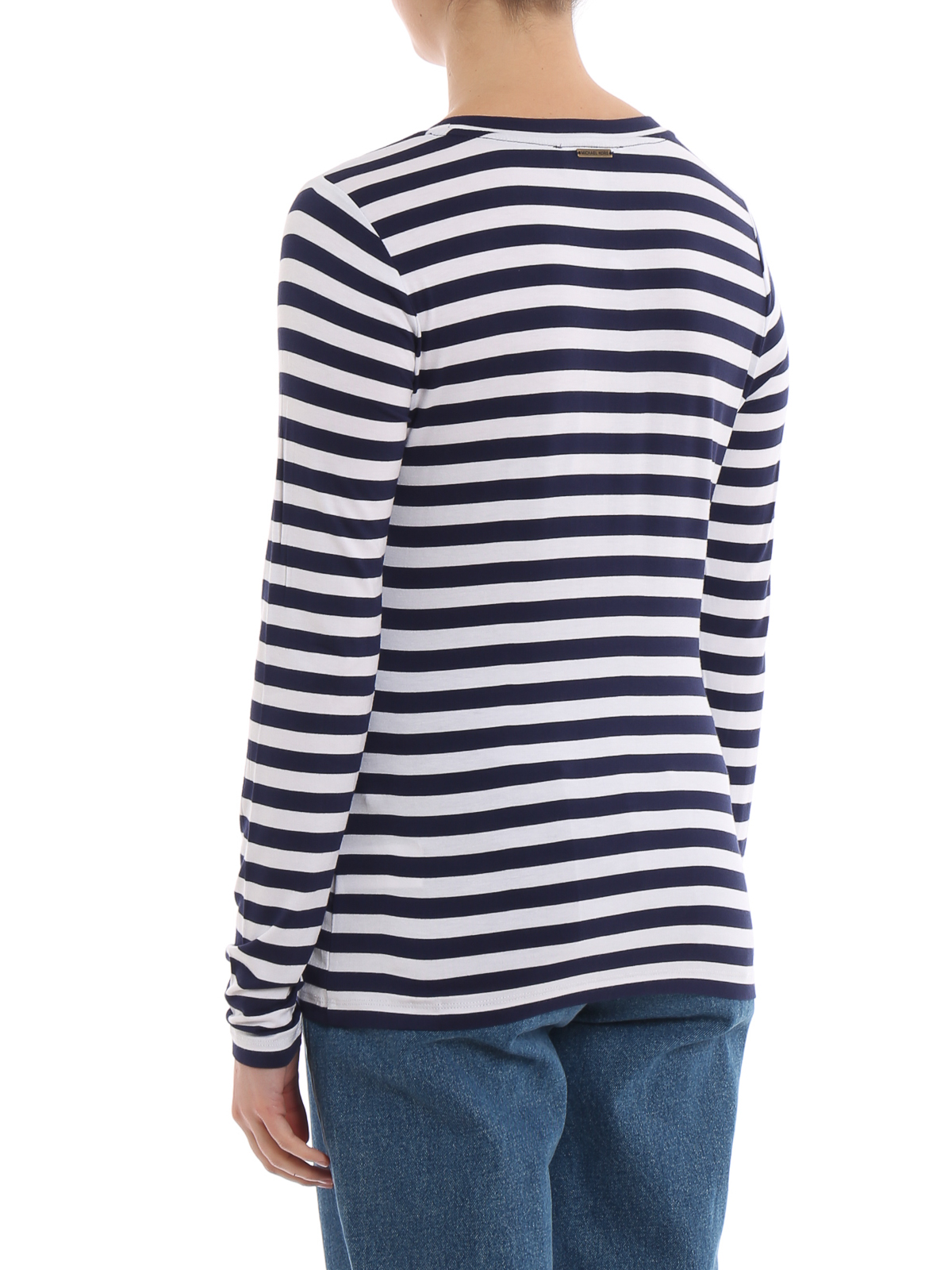 T-shirts Michael Kors - Striped jersey long sleeve T-shirt