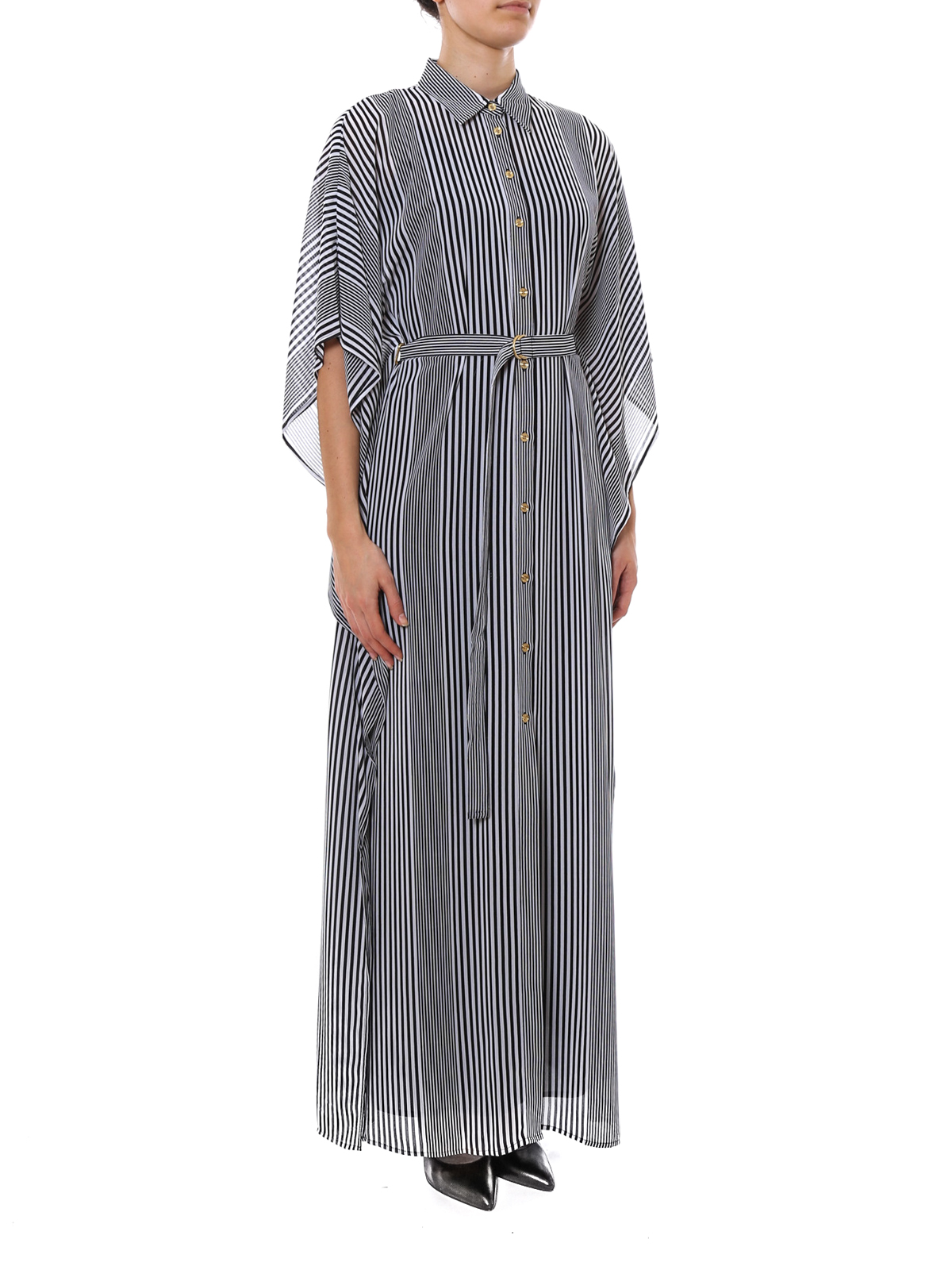 striped maxi shirt