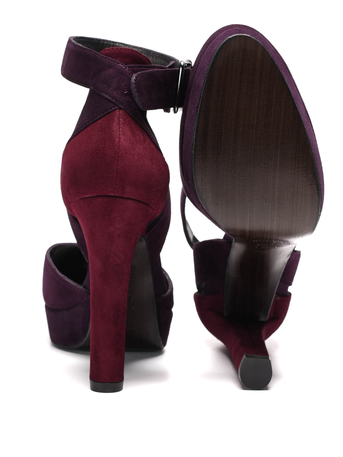 Stuart Weitzman Mary Jane platform suede shoes court shoes