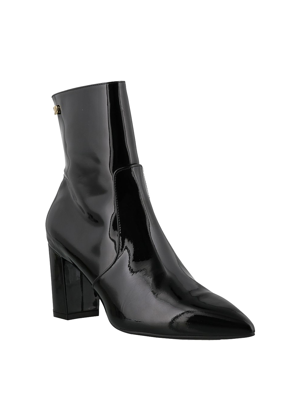 stuart weitzman patent leather ankle boots