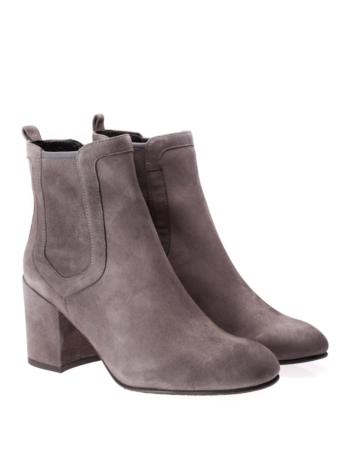 pull on suede ankle boots