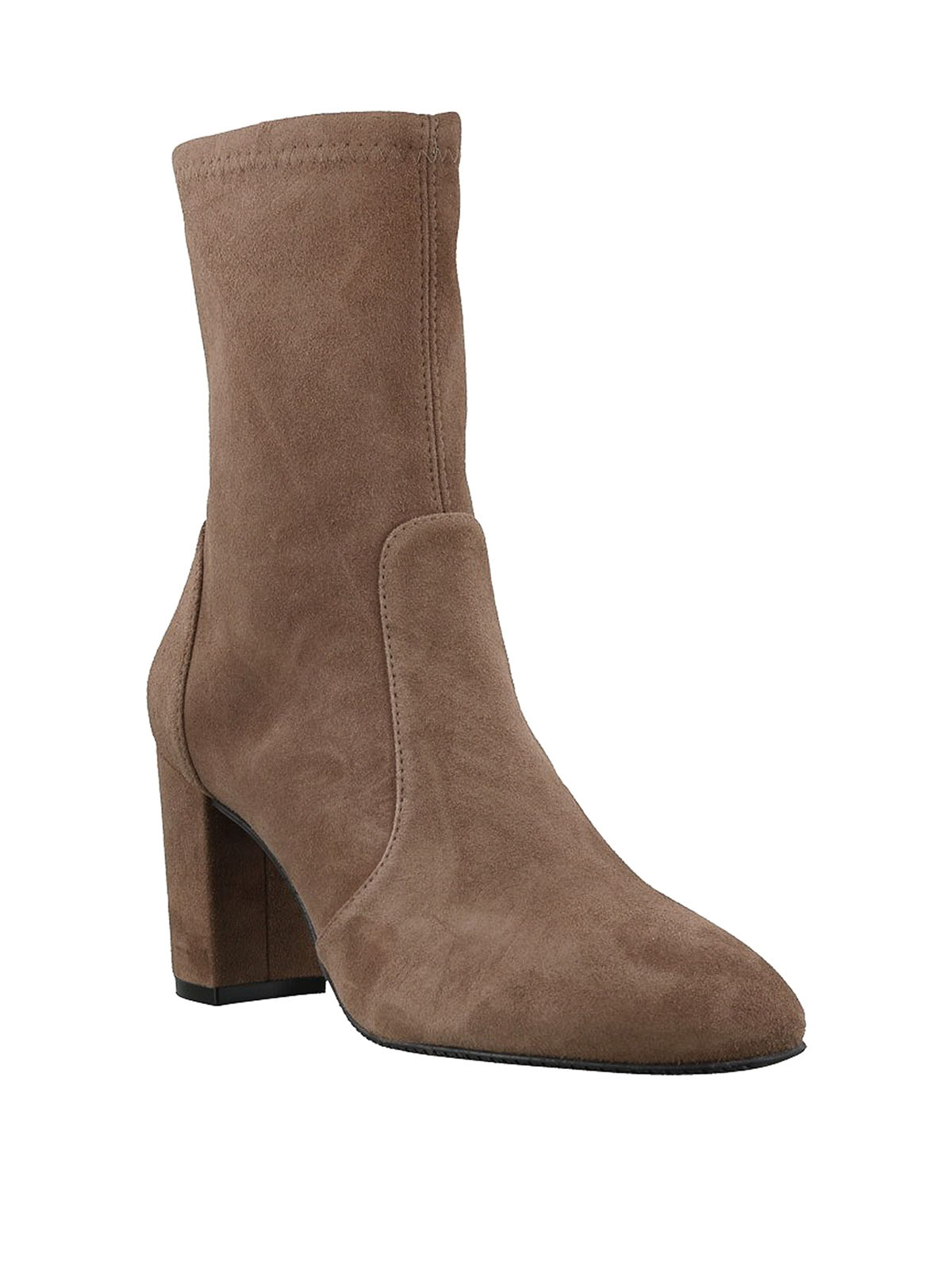 stuart weitzman stretch suede booties